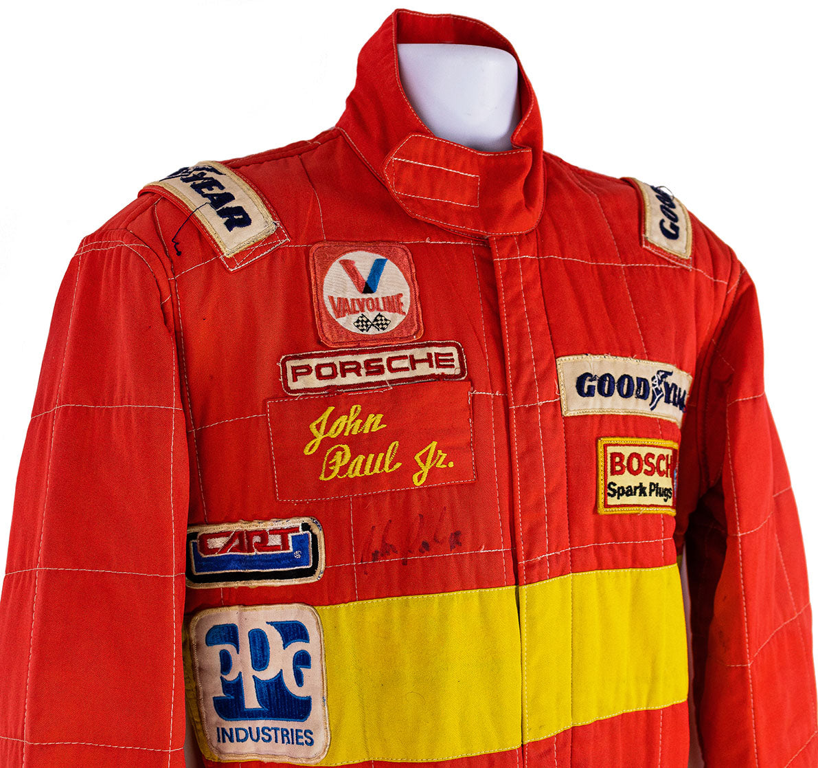 1982 John Paul Jr. Signed Race Winning Sebring 12 Hour Porsche 935 Suit