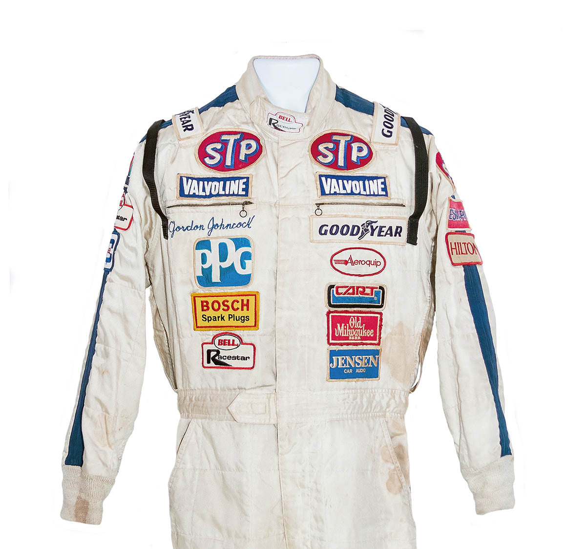 1984 Gordon Johncock Race Used Patrick Racing STP CART IndyCar Suit