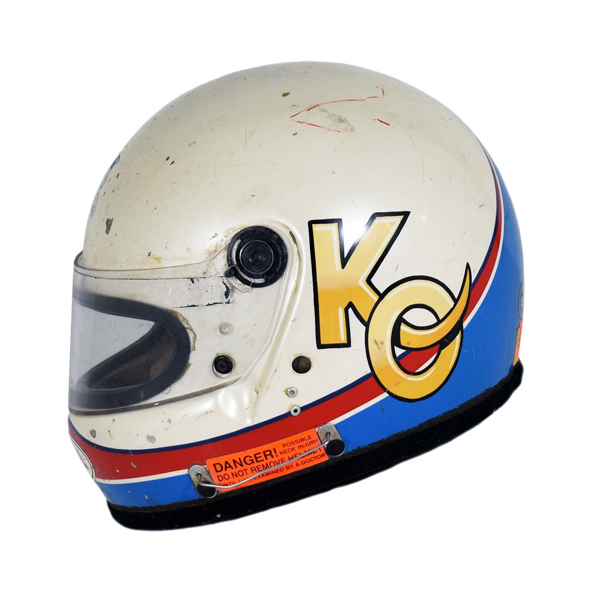 1996 Kevin Olson USAC Midget 'Chili Bowl' Race Used Helmet