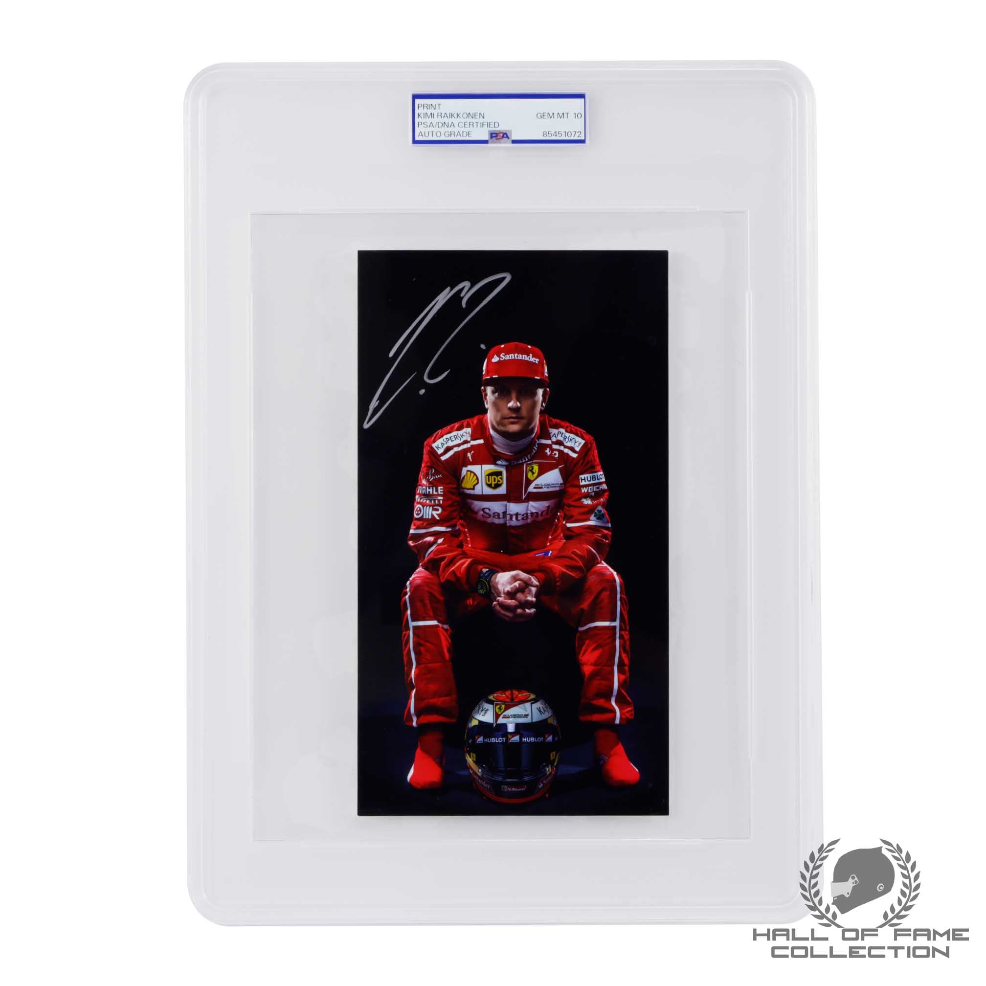 Kimi Raikkonen Signed Scuderia Ferrari PSA Authenticated F1 Driver Card