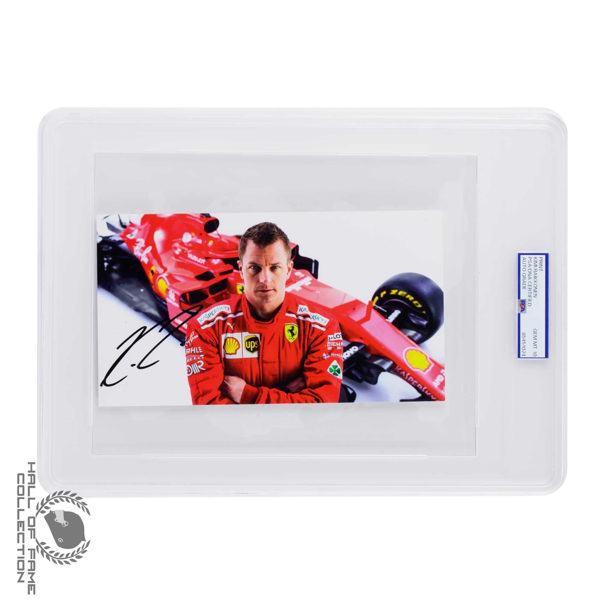 Kimi Raikkonen Signed Scuderia Ferrari PSA Authenticated F1 Driver Card