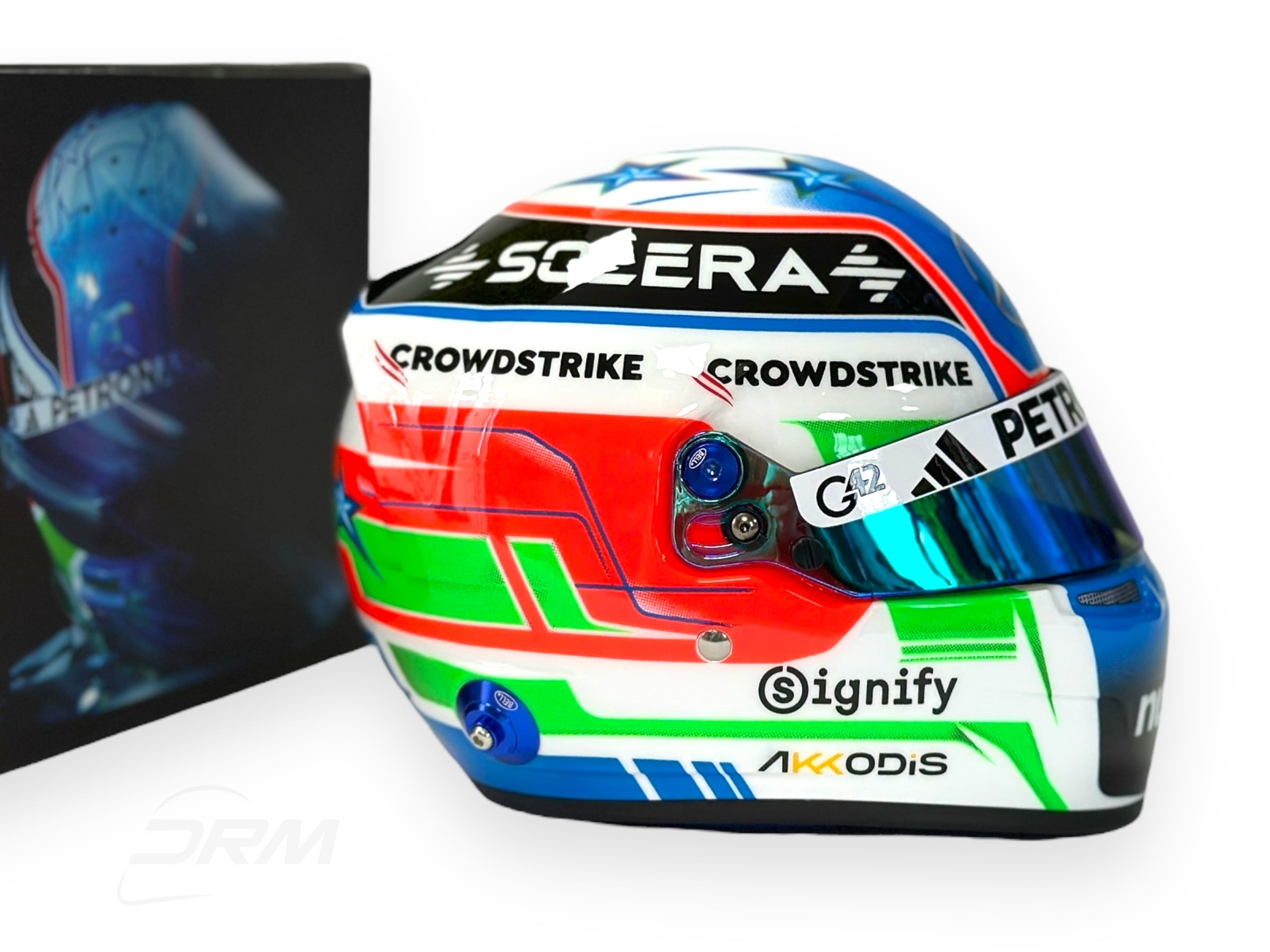 2025 Kimi Antonelli 1:2 Scale Bell Mercedes F1 Helmet