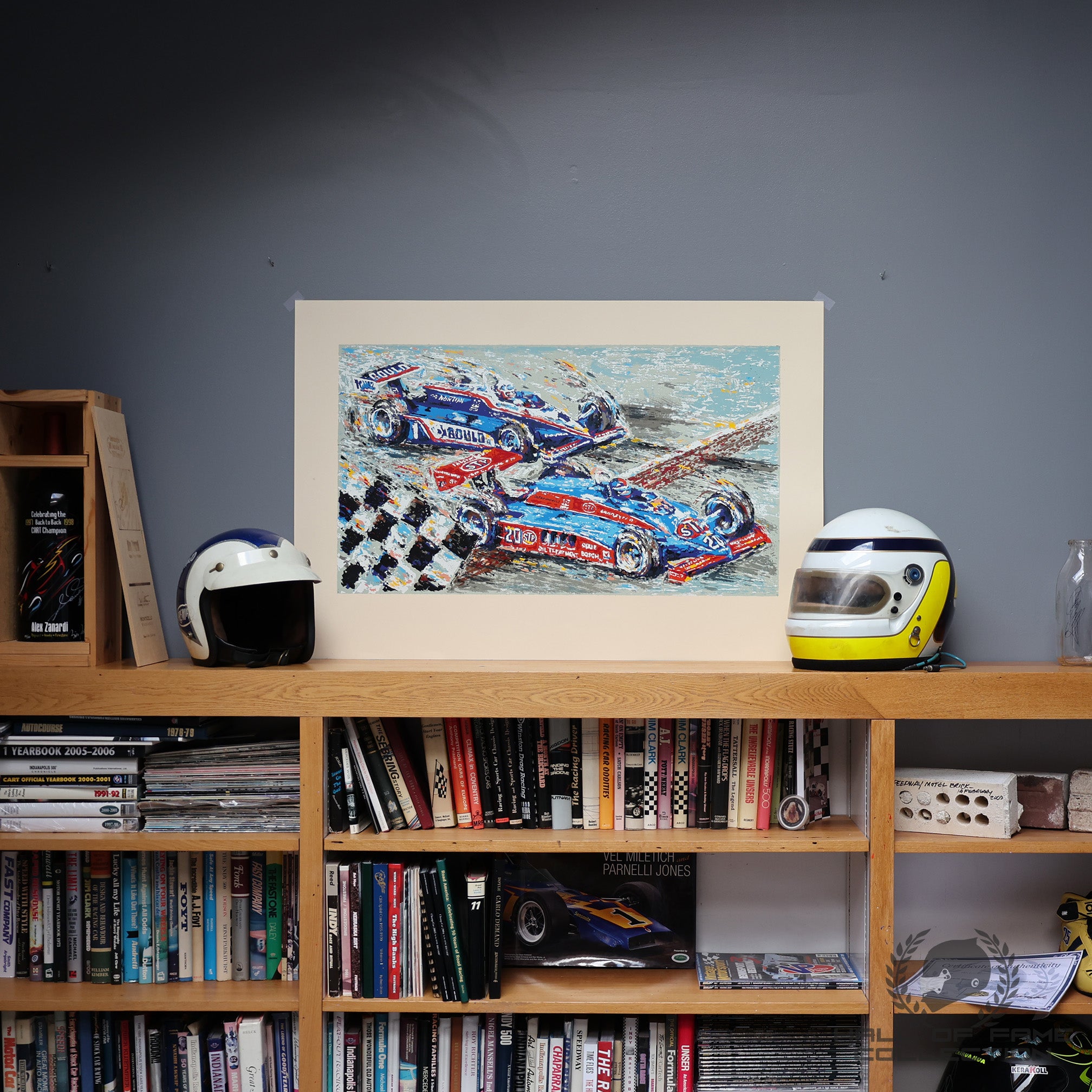 1982 Johncock Mears Indy 500 Finish Ron Burton Limited Edition 26x36 Print