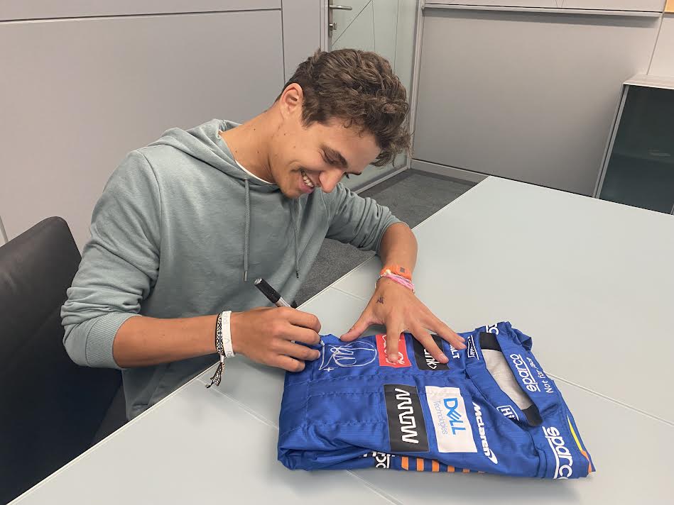 2020 Lando Norris Signed McLaren Promo Formula 1 Suit