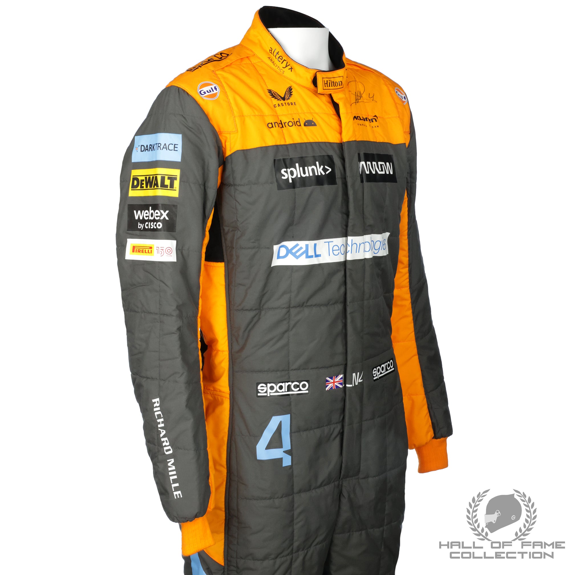 2022 Lando Norris Signed Official Replica McLaren F1 Suit