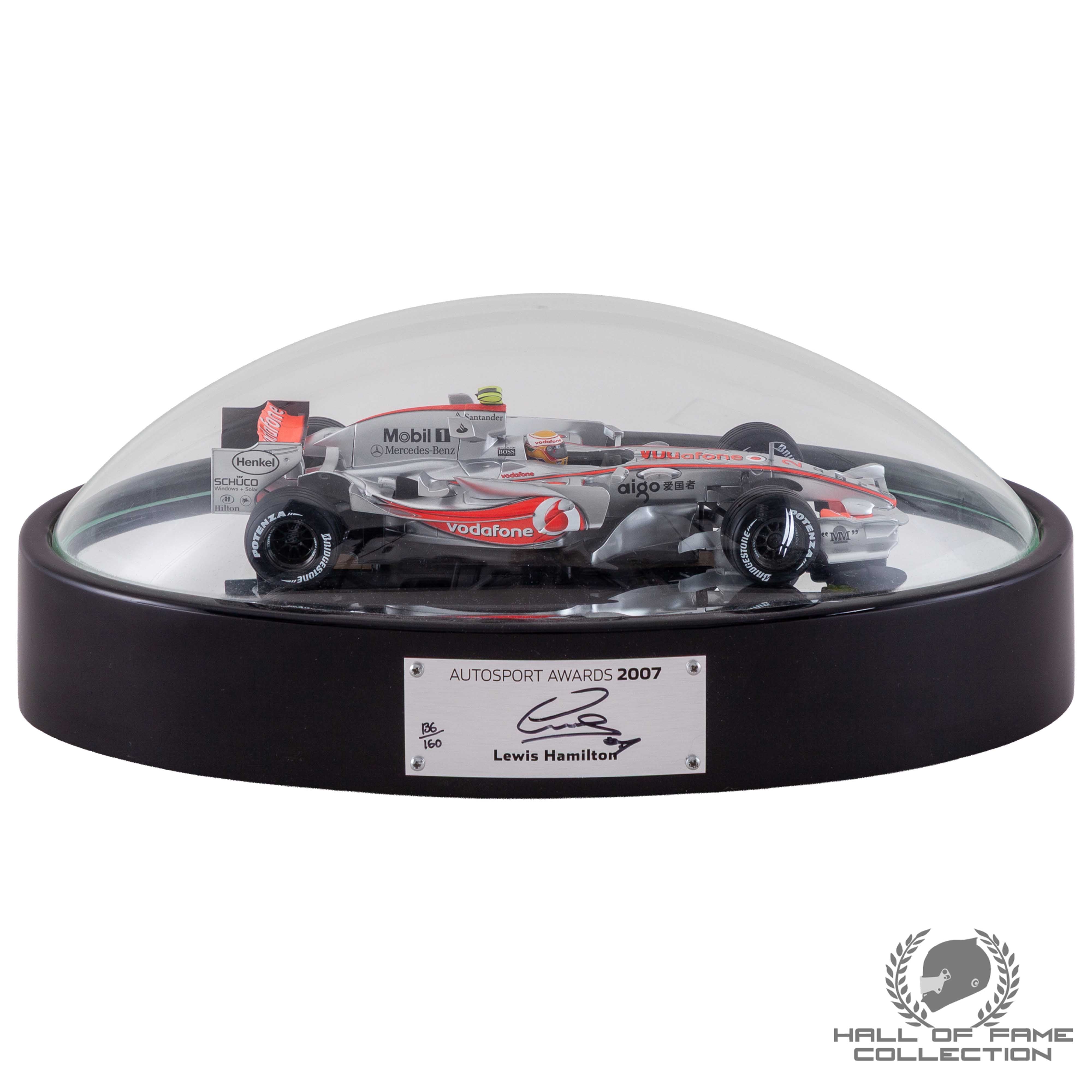 2007 Lewis Hamilton Signed Rookie Season Autosport Awards Limited Edition Model