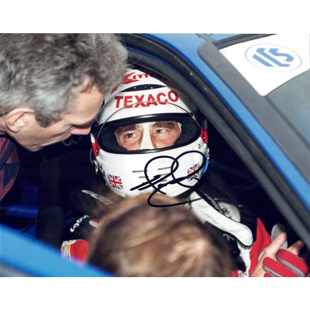 1993 Nigel Mansell Signed Ford Mondeo / Arai Helmet 8x10 BTCC Photo