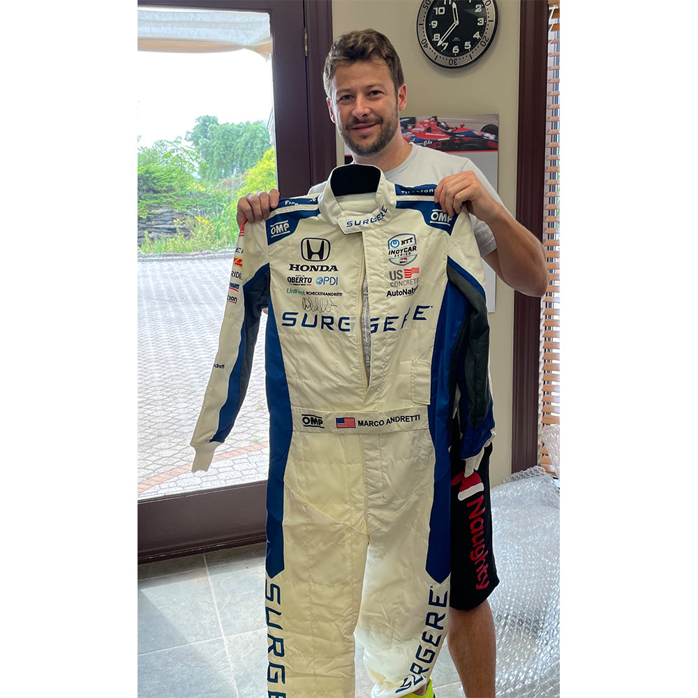 2020 Marco Andretti Signed Race Used Andretti Autosport IndyCar Suit