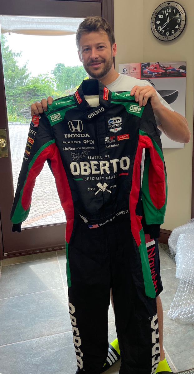 2020 Marco Andretti Signed Gateway Used Andretti Autosport IndyCar Suit