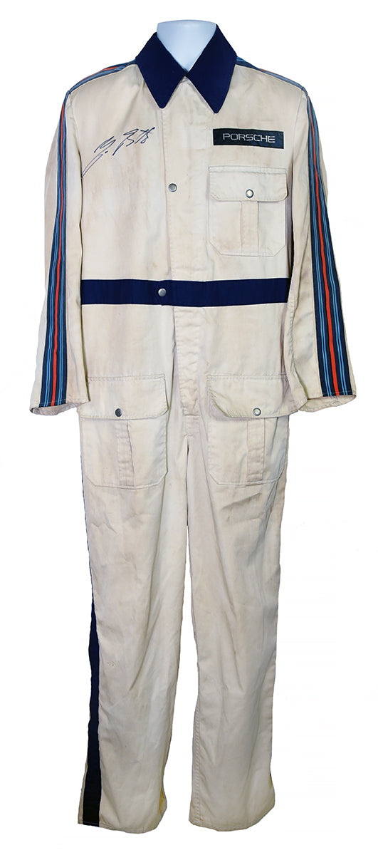 1976-78 Martini Porsche Signed Winning Le Mans Used Crew Overalls