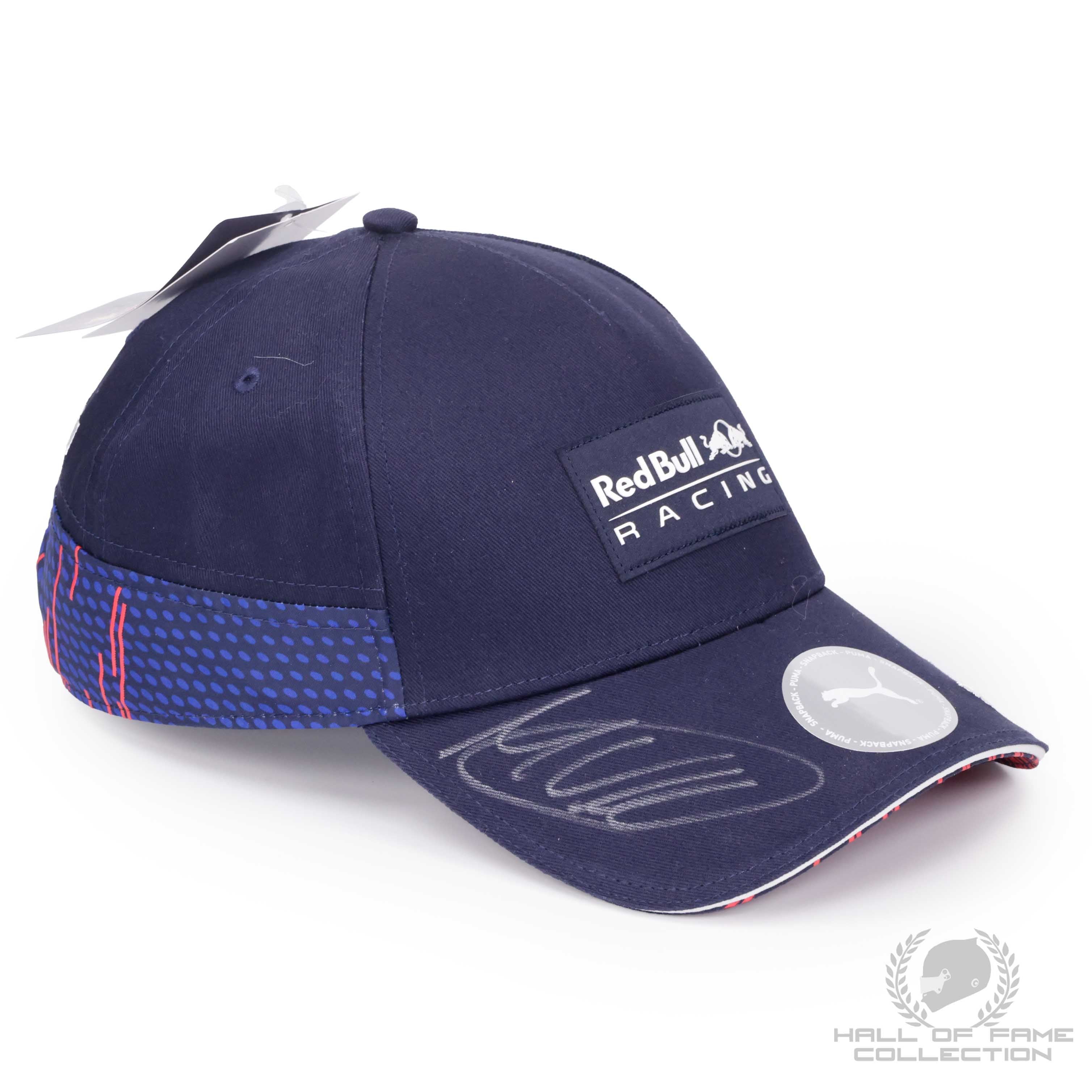 Max Verstappen and Sergio Perez Sigend Red Bull F1 Hat