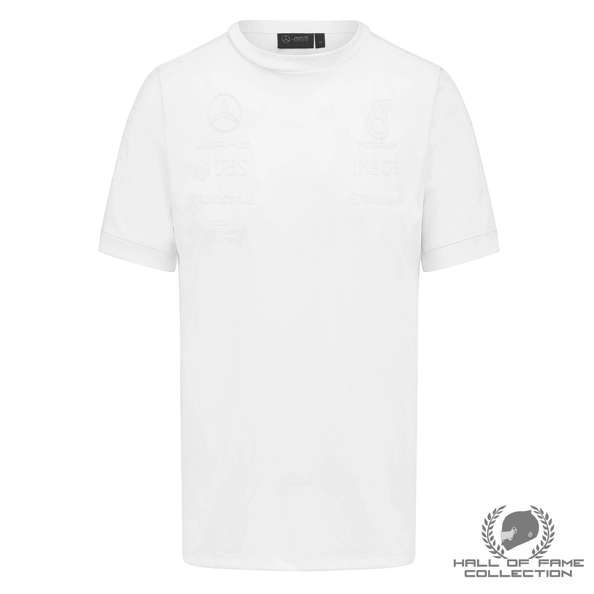 Mercedes Benz AMG Petronas F1 2023 Men's Team Stealth T-Shirt - White