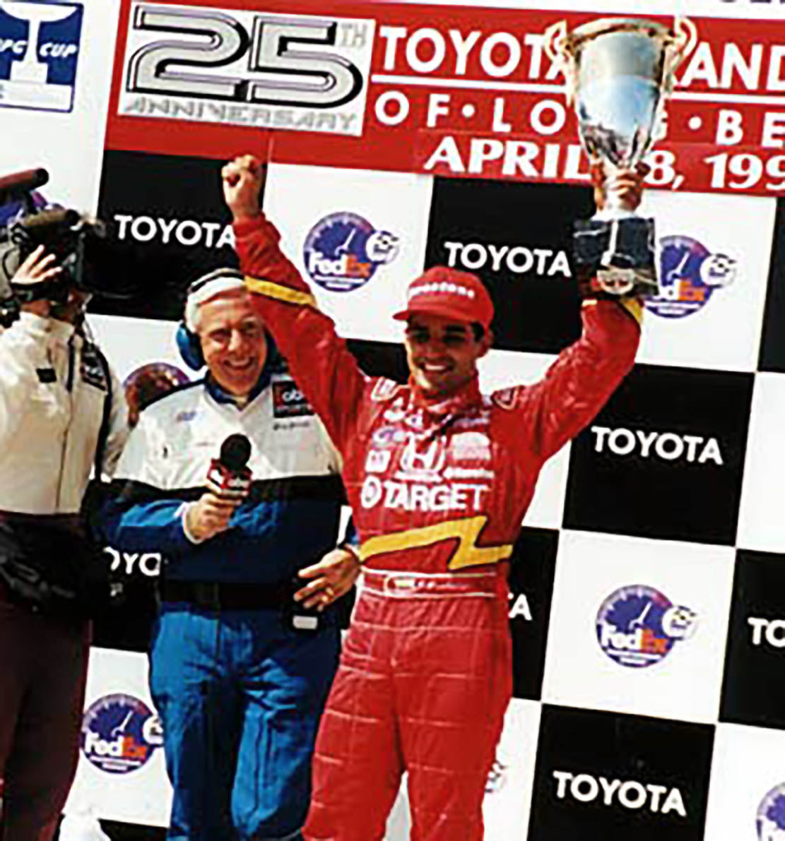 1999 Juan Pablo Montoya Signed Race Win Long Beach GP CART Gloves