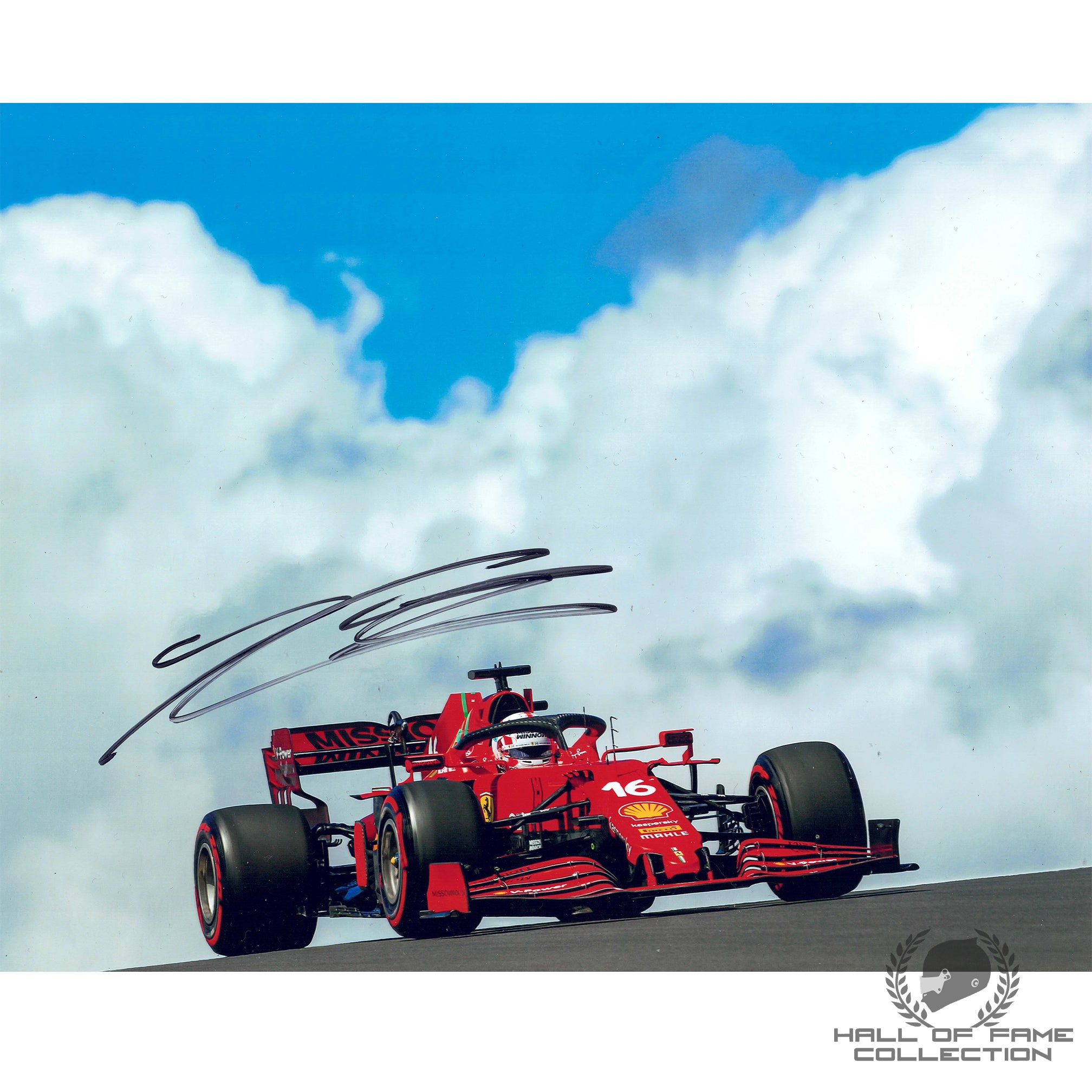 2020 F1 8x10 Collector Set Photo Charles Leclerc Signed Scuderia Ferrari 1 of 25