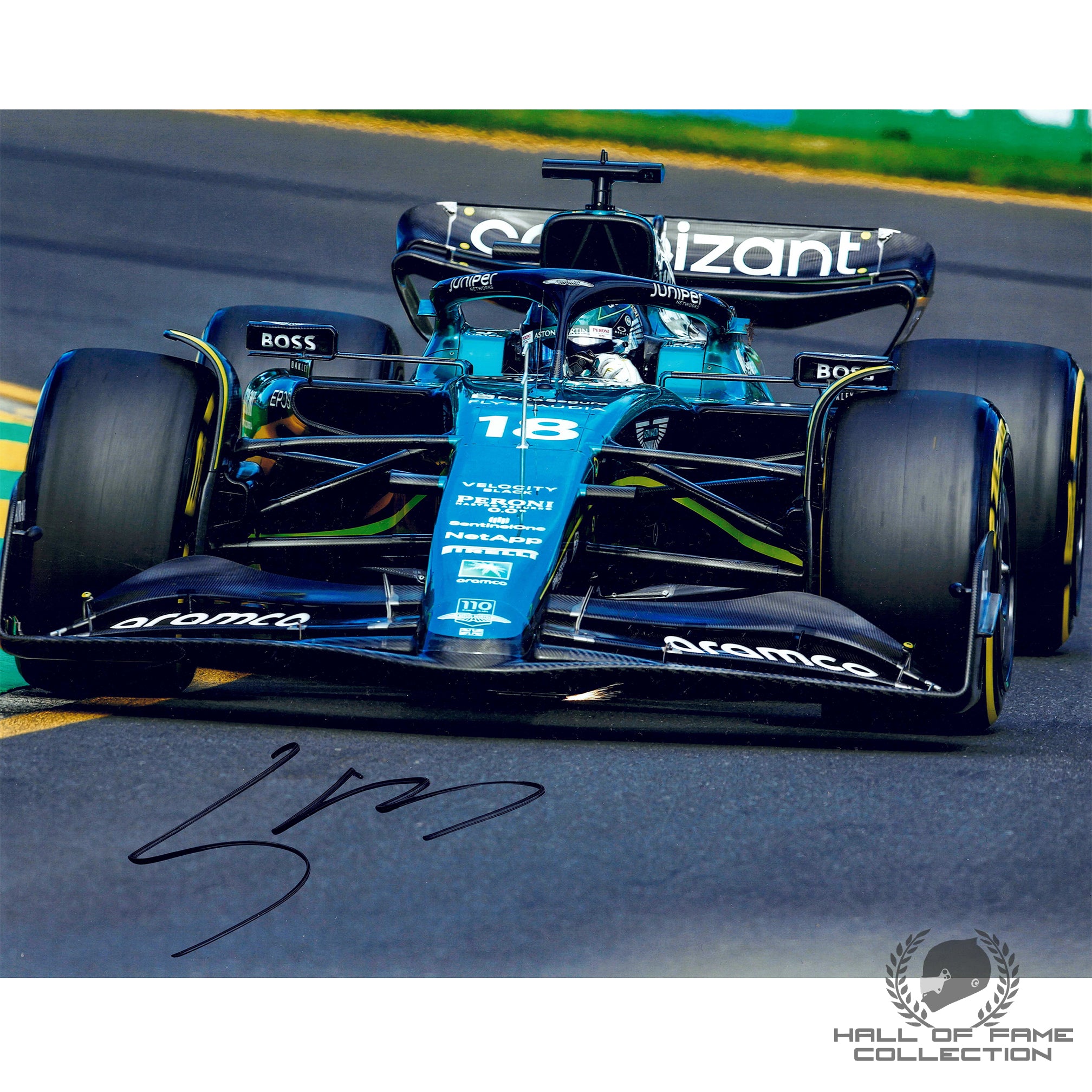 2022 F1 8X10 Collector Set Photo Lance Stroll Signed Aston Martin 1 of 25