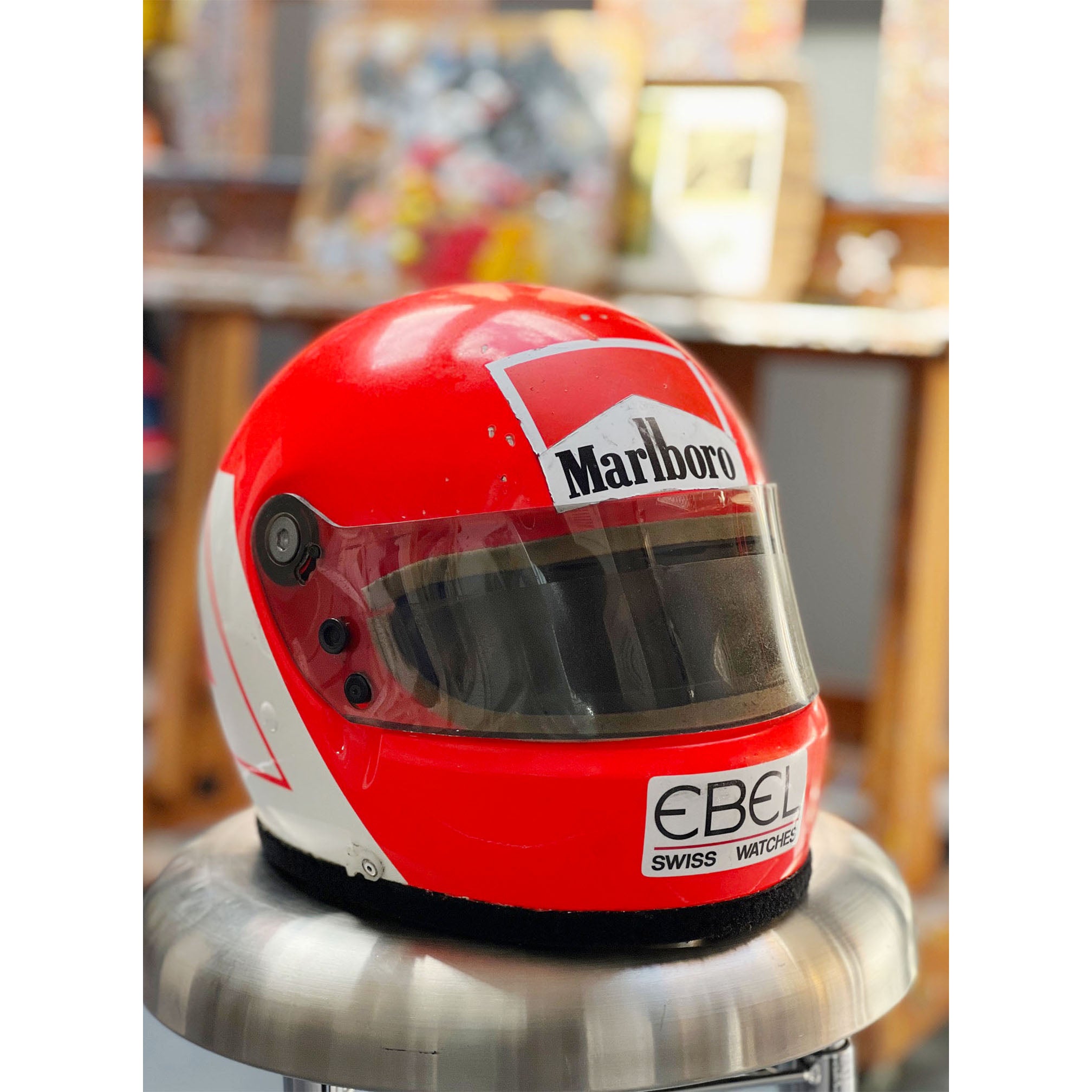 1983 Niki Lauda Race Used Marlboro McLaren F1 Helmet