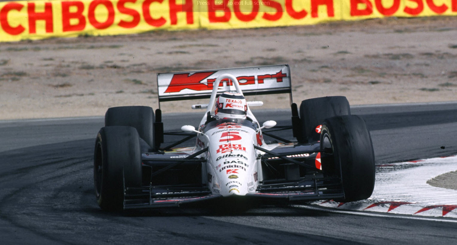 1993 Nigel Mansell Signed Race Used Newman Haas Racing IndyCar Visor