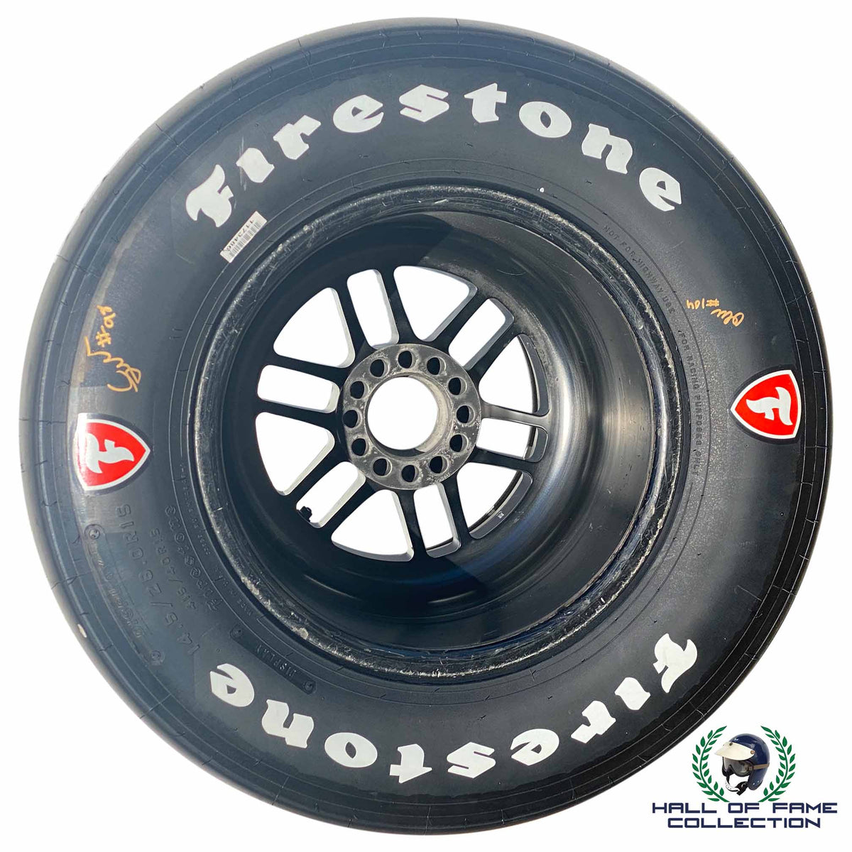 Indycar Rim 2021 Original IndyCar Multi Signed Wheel and Firestone Tire