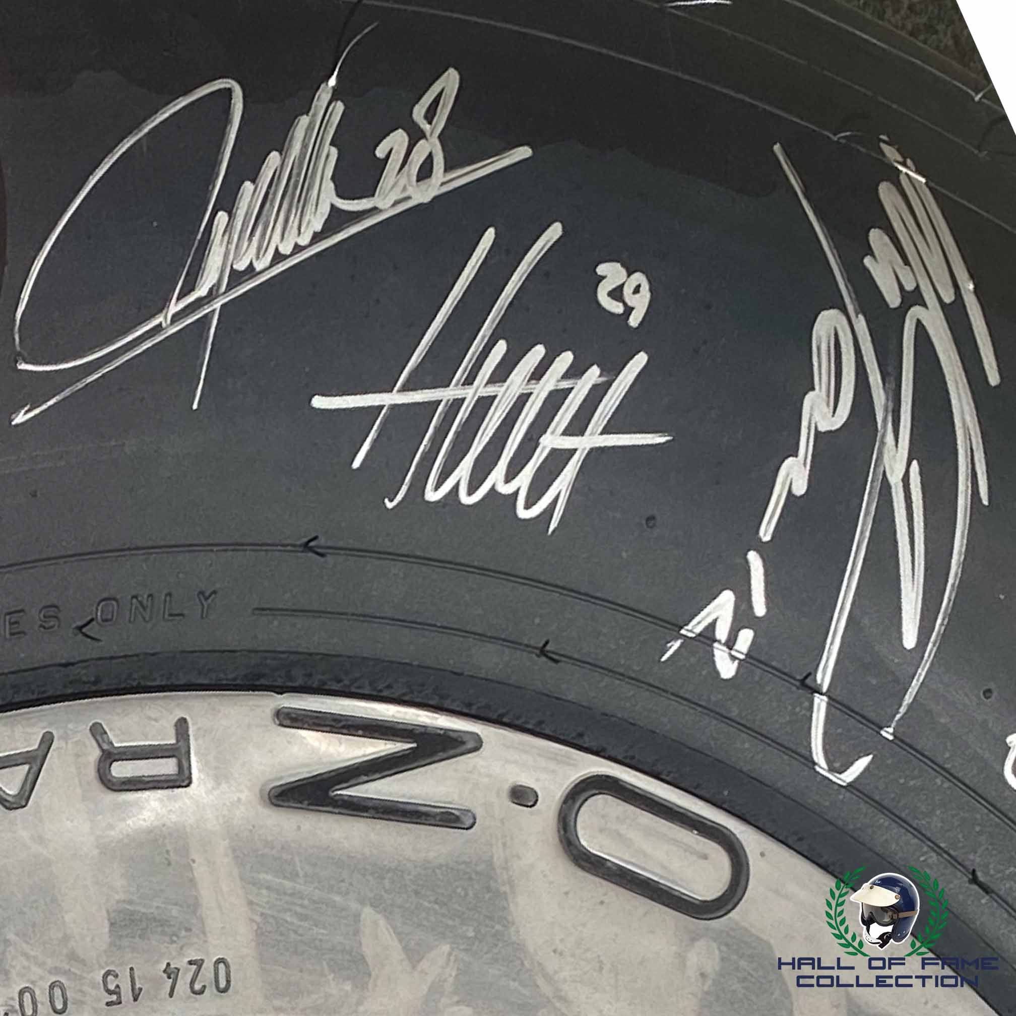 2021 Original IndyCar Multi Signed Wheel and Firestone Tire