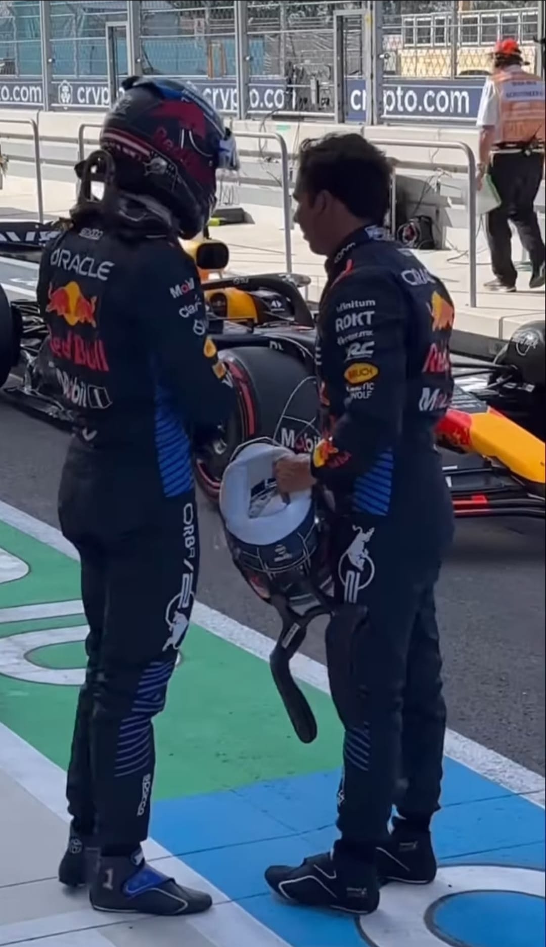2024 Sergio Perez Used Red Bull Racing F1 Boots