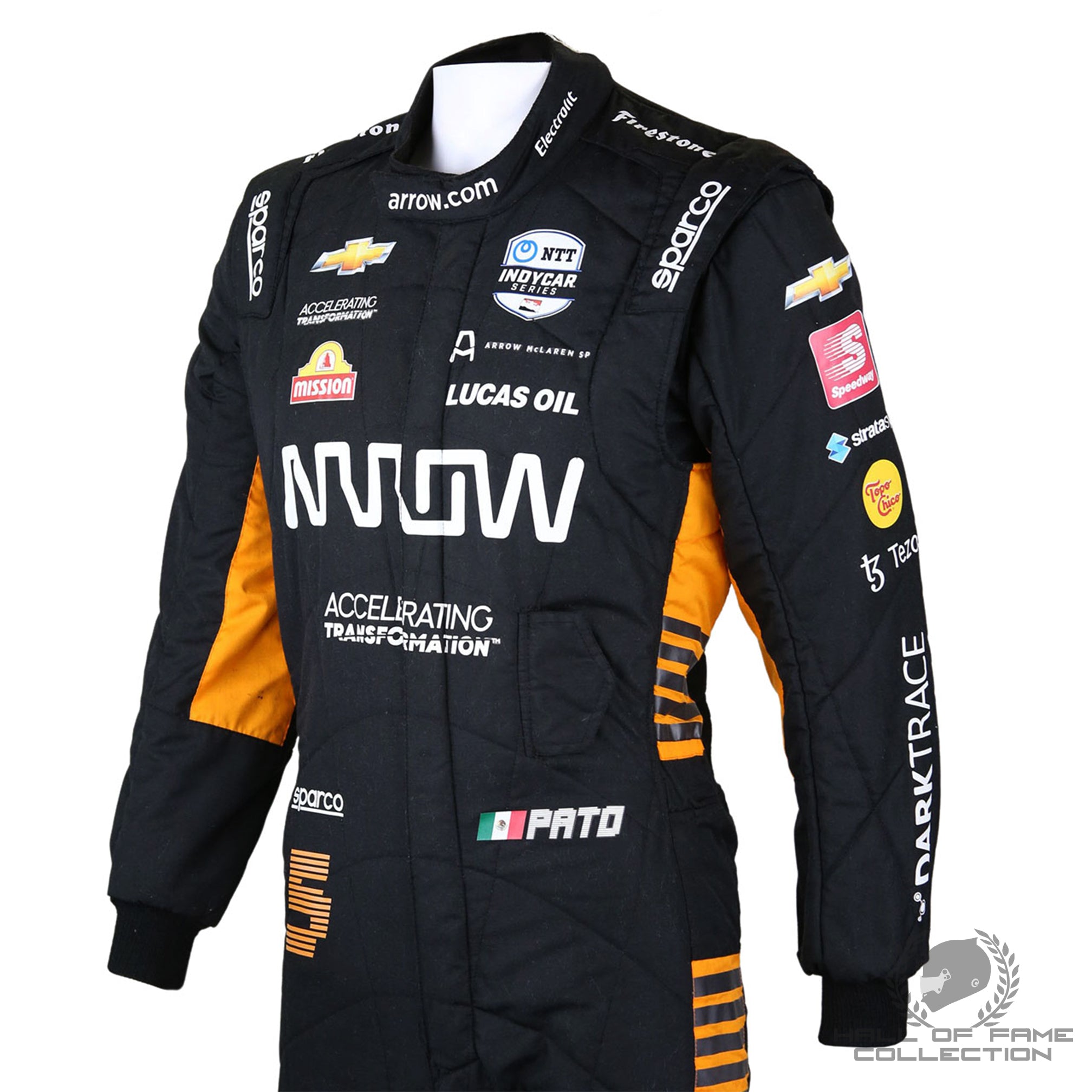 2021 Pato O'Ward Race Used Arrow McLaren IndyCar Suit