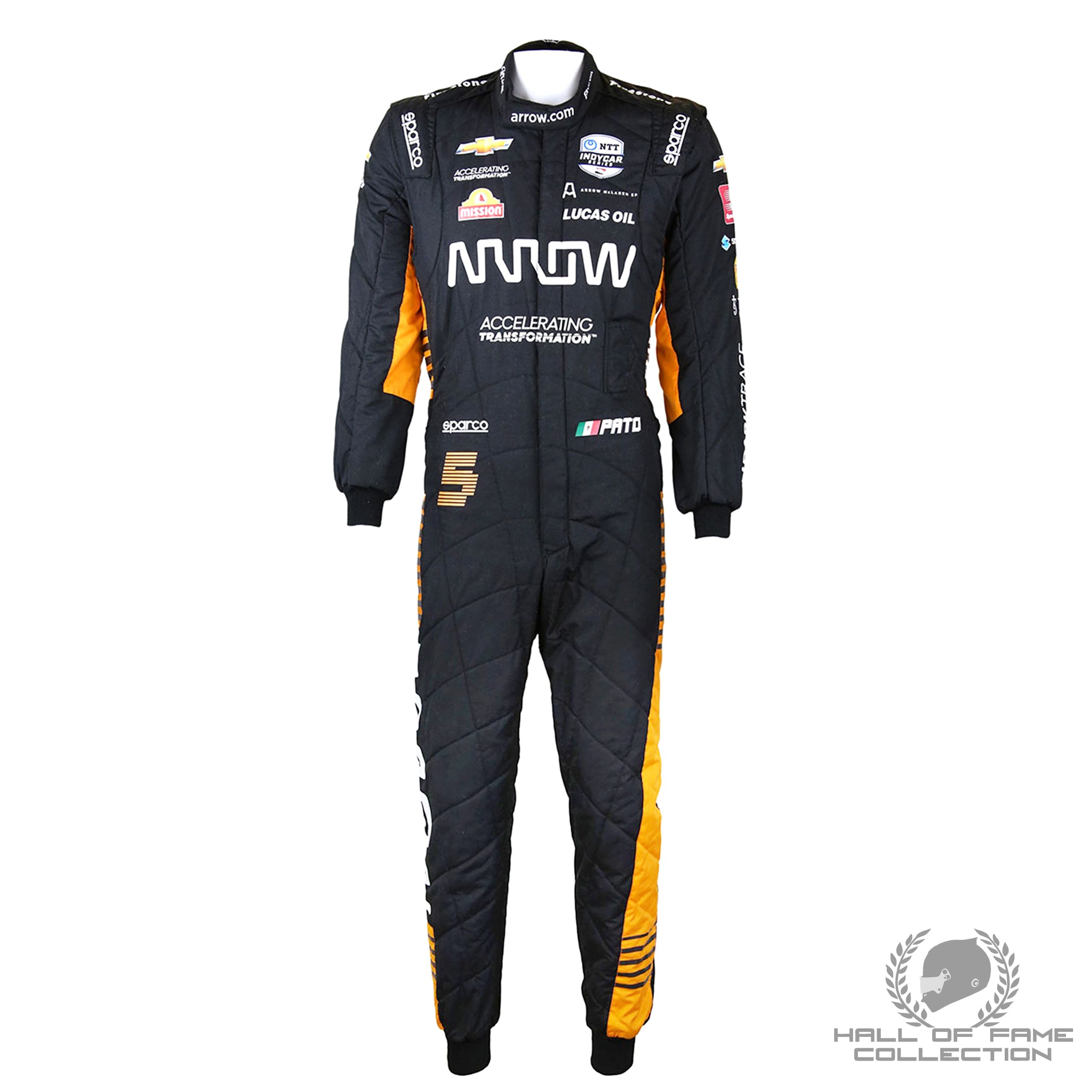 2021 Pato O'Ward Race Used Arrow McLaren IndyCar Suit