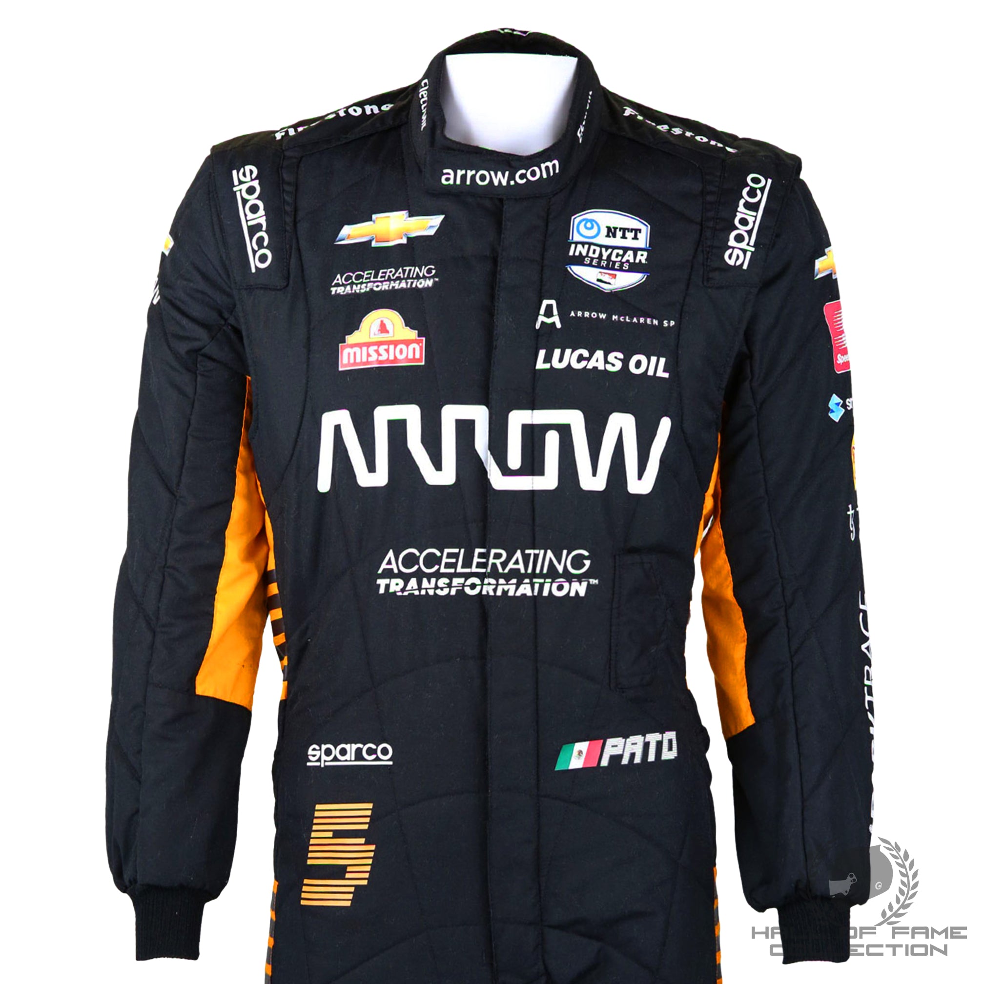 2021 Pato O'Ward Race Used Arrow McLaren IndyCar Suit