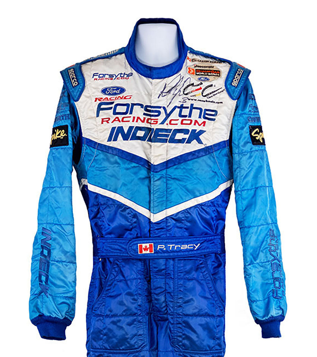 2005 Paul Tracy Signed Forsythe Racing Champ Indy Car Race Worn Suit