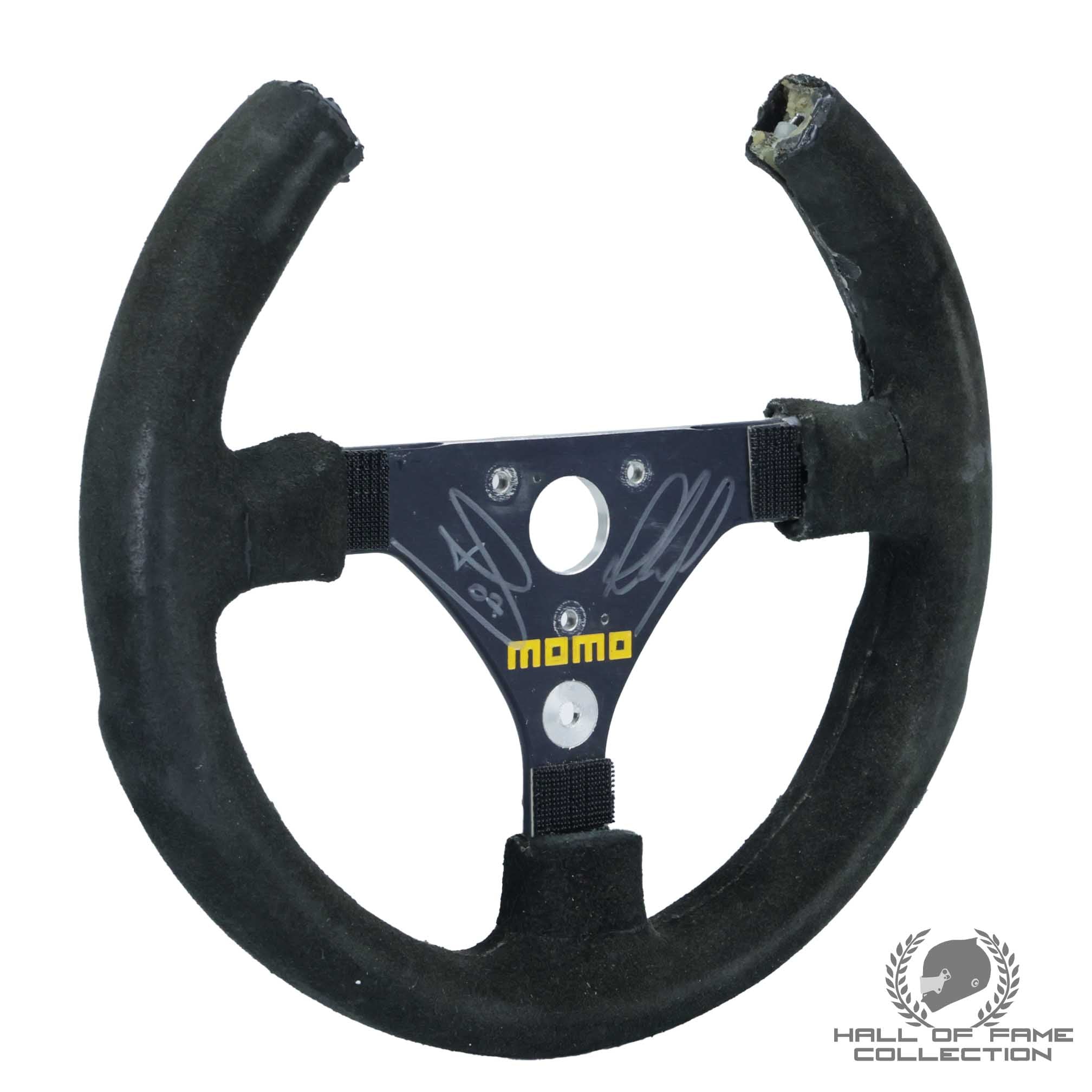 Paul Tracy / Sebastien Bourdais Signed IndyCar Steering Wheel