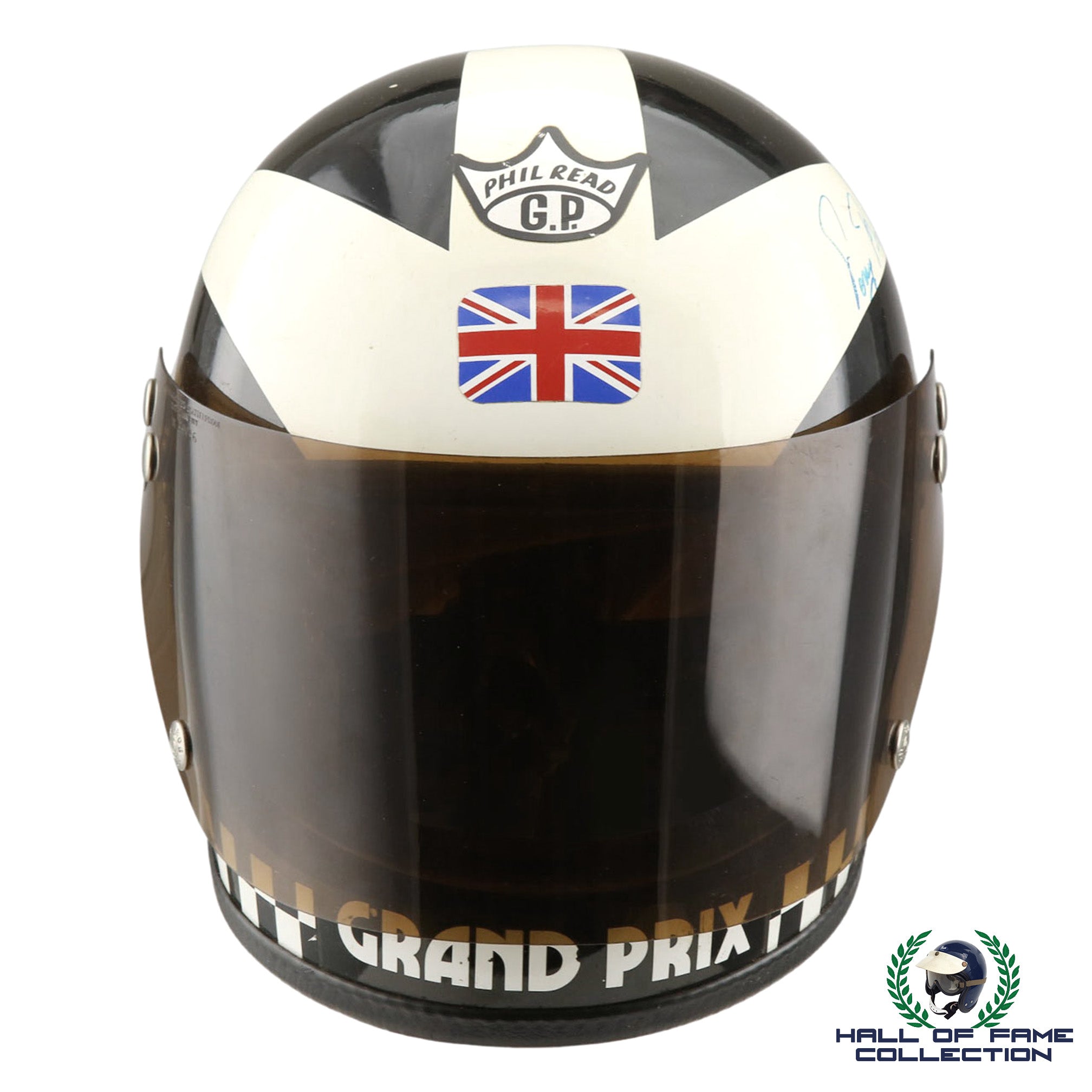 1977 Phil Read Signed Replica Isle of Man TT Helmet