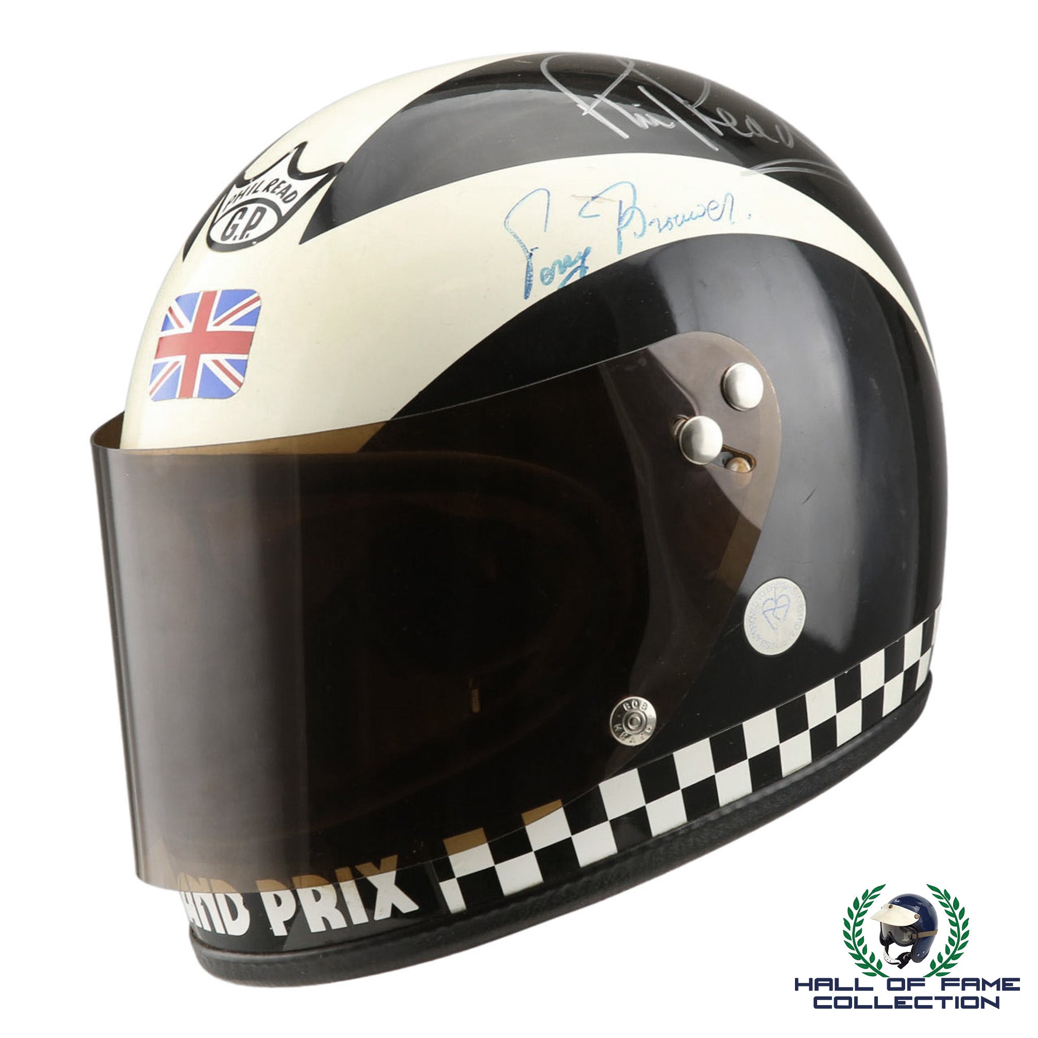 1977 Phil Read Signed Replica Isle of Man TT Helmet