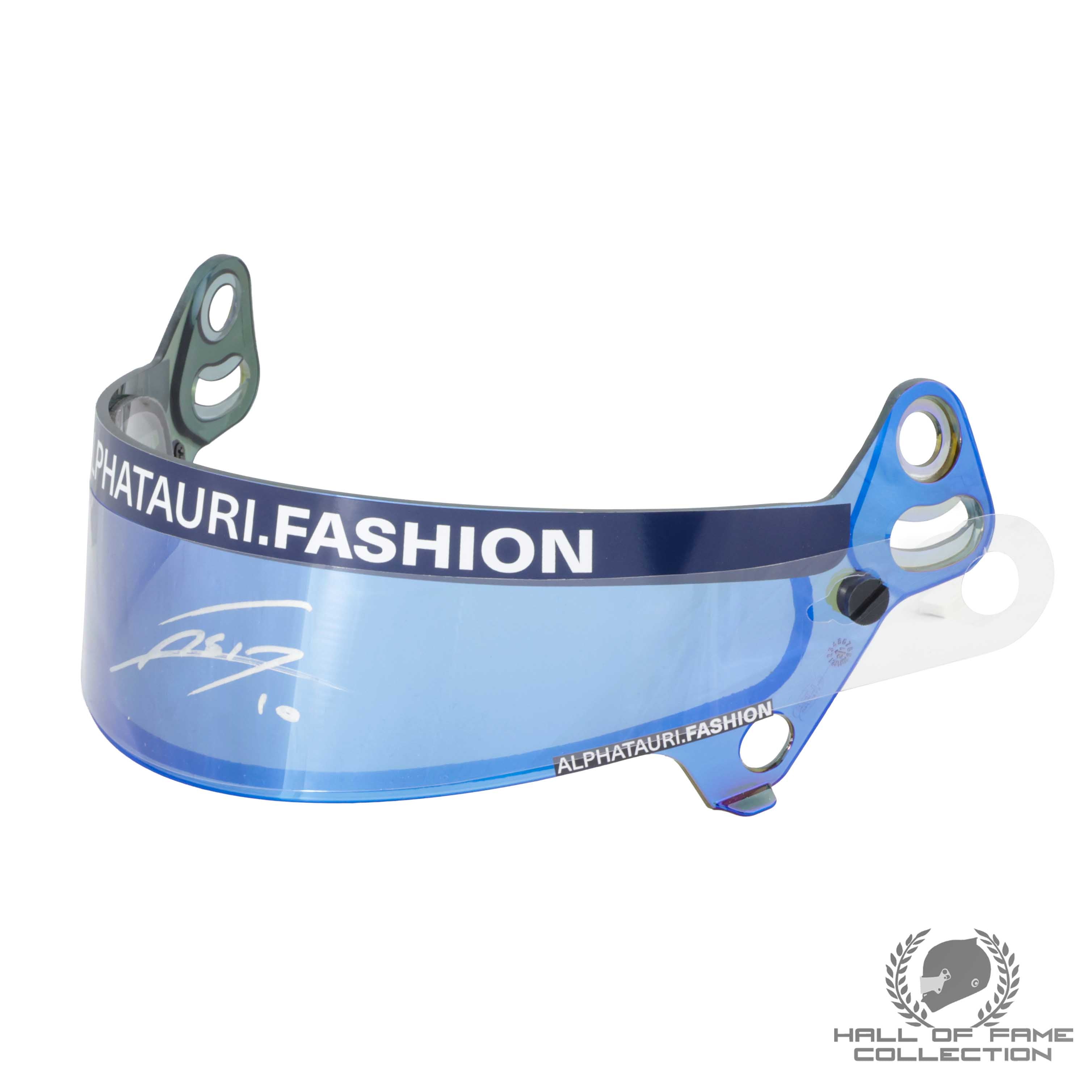 2020-21 Pierre Gasly Signed Replica AlphaTauri Honda	F1 Visor