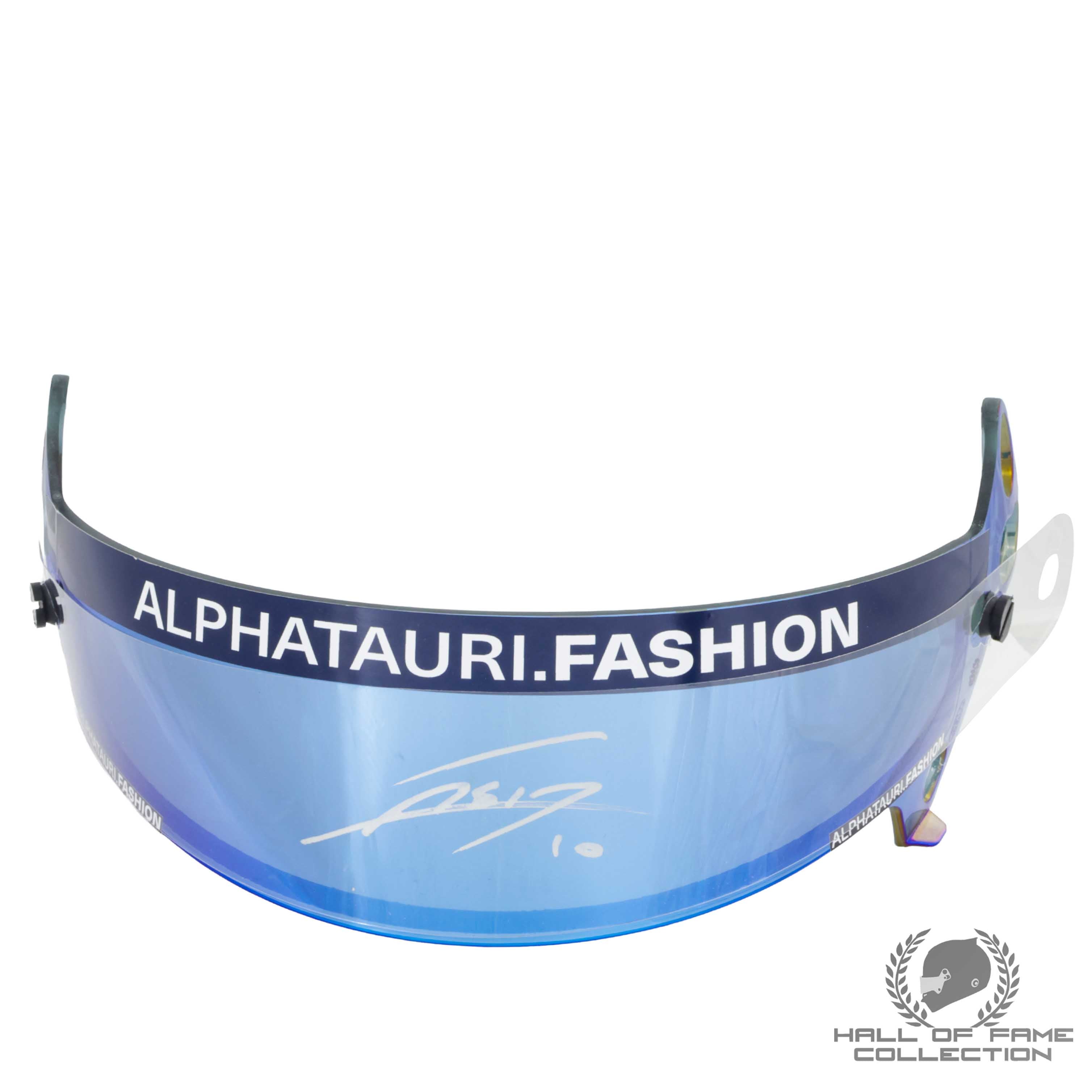 2020-21 Pierre Gasly Signed Replica AlphaTauri Honda	F1 Visor