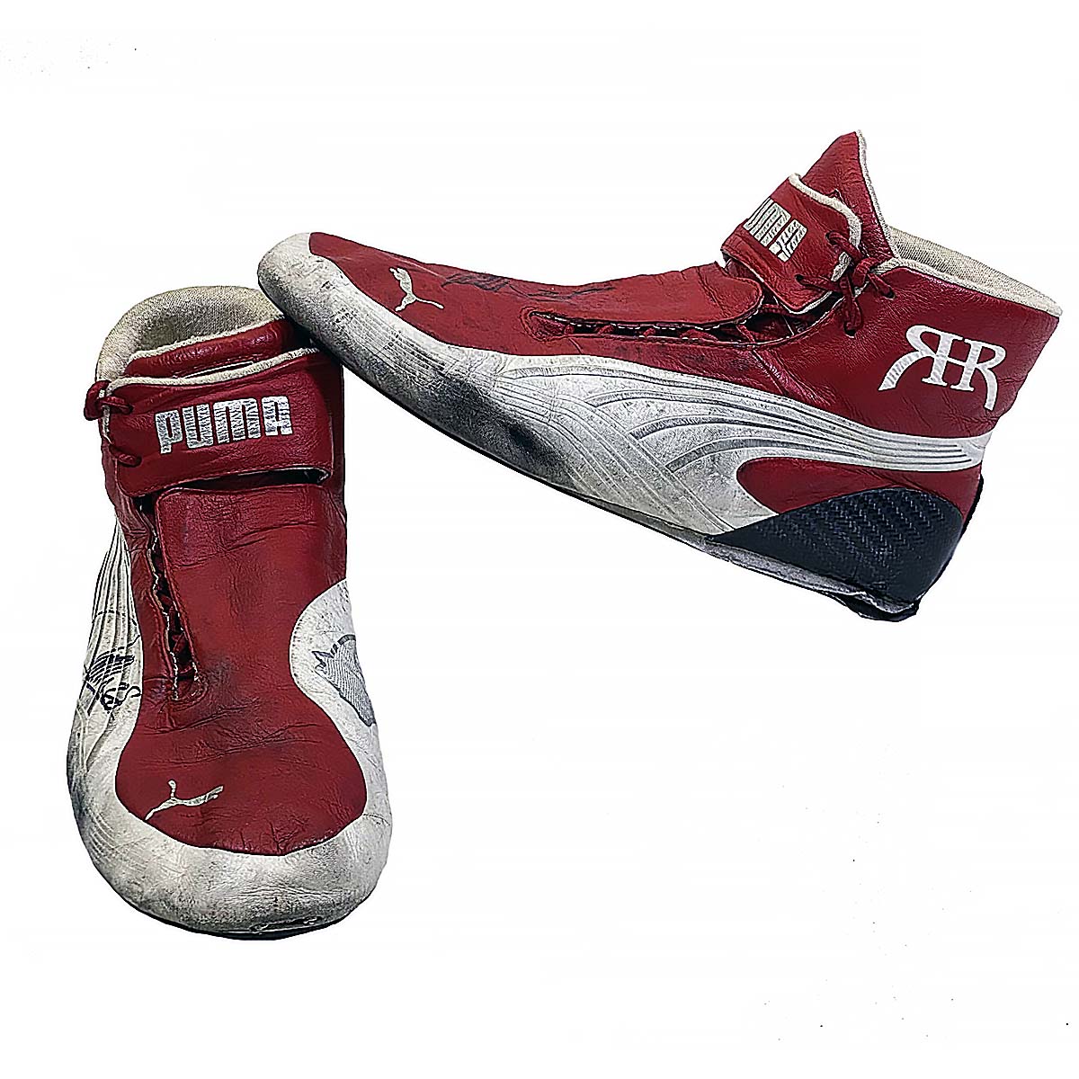 2016 Ryan Hunter-Reay Signed Race Used Andretti Autosport Puma IndyCar Boots