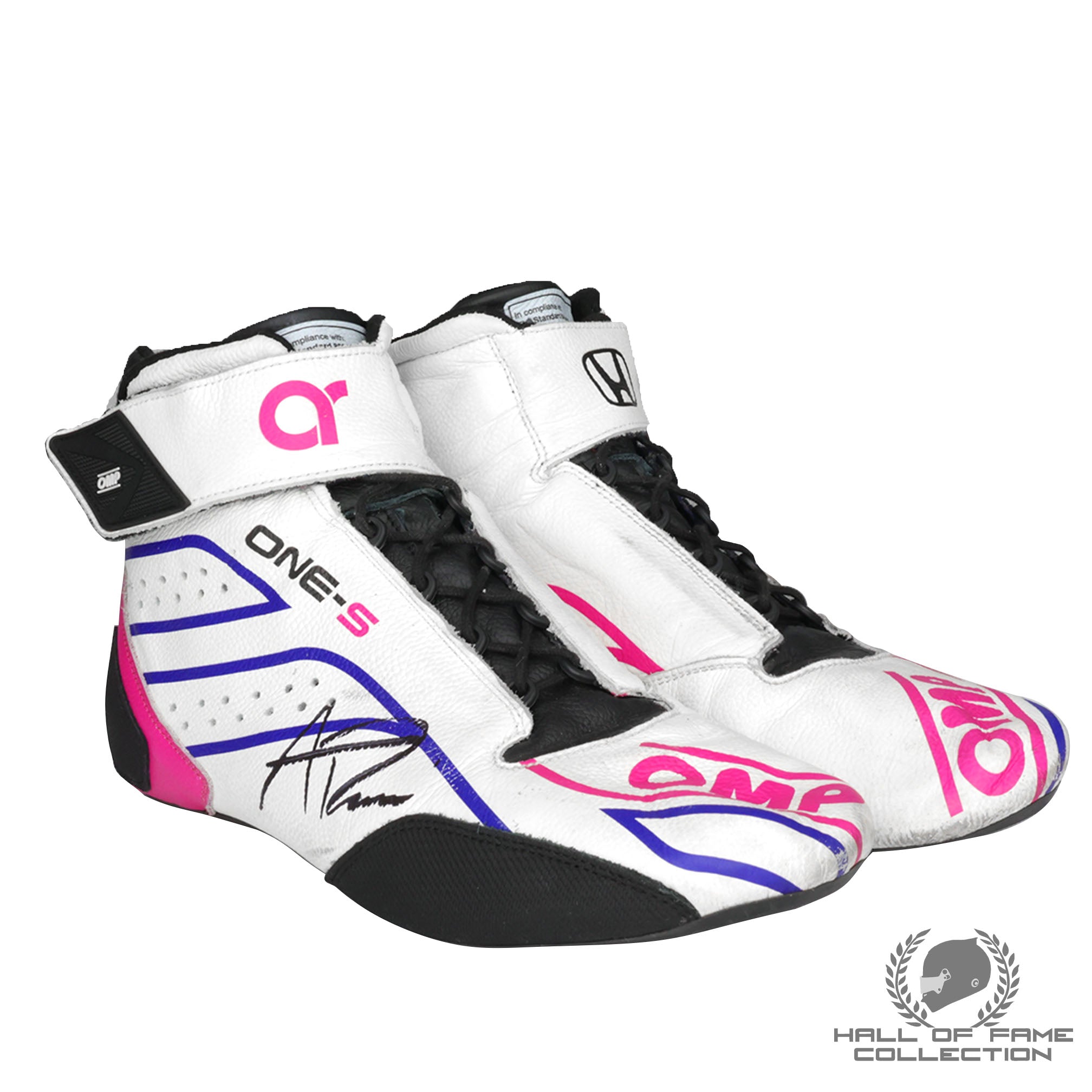 2022 Alexander Rossi Signed Race Winning Gallagher Grand Prix Boots