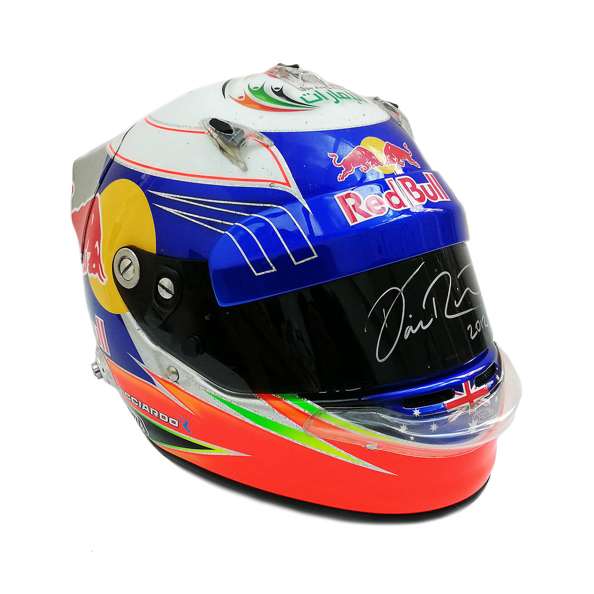 2012 Daniel Ricciardo Signed Race Used Toro Rosso Rookie F1 Helmet