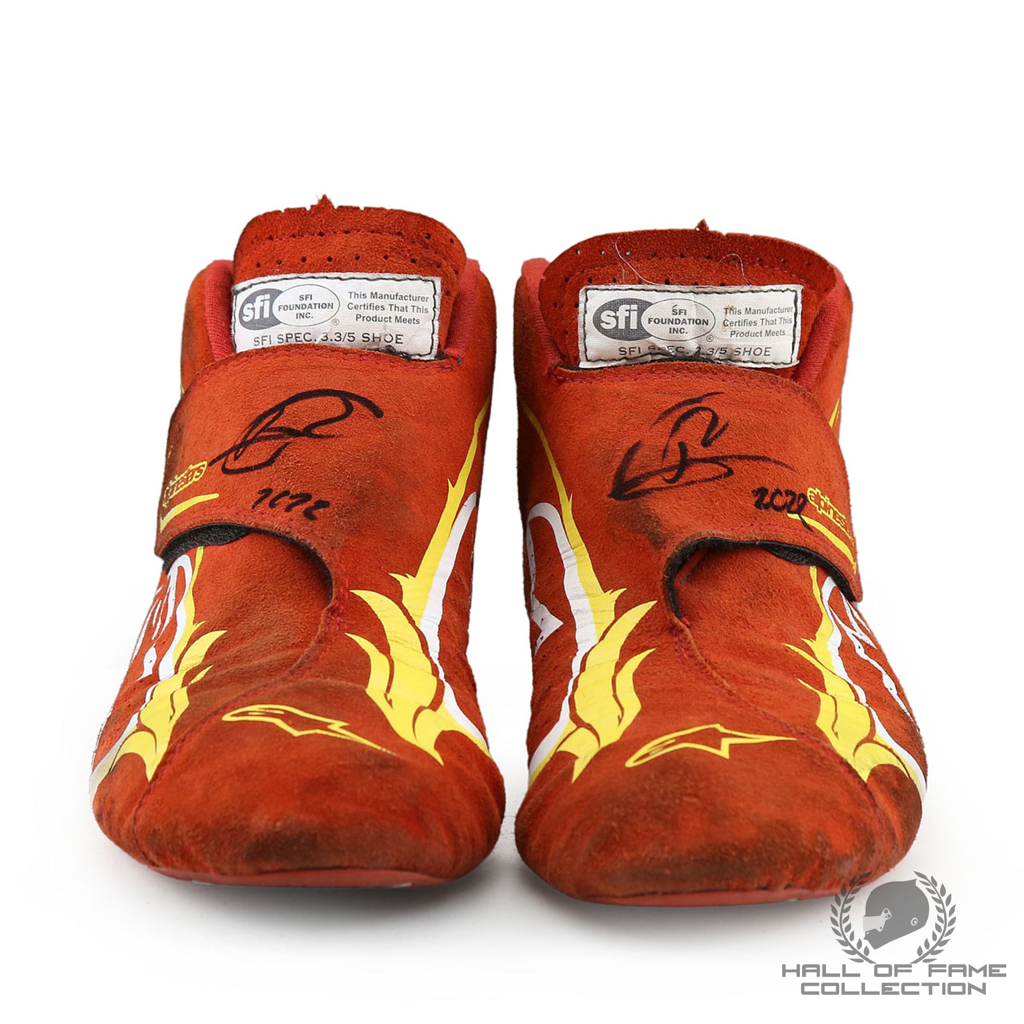 2022 Romain Grosjean Signed Race Used Andretti Autosport Boots