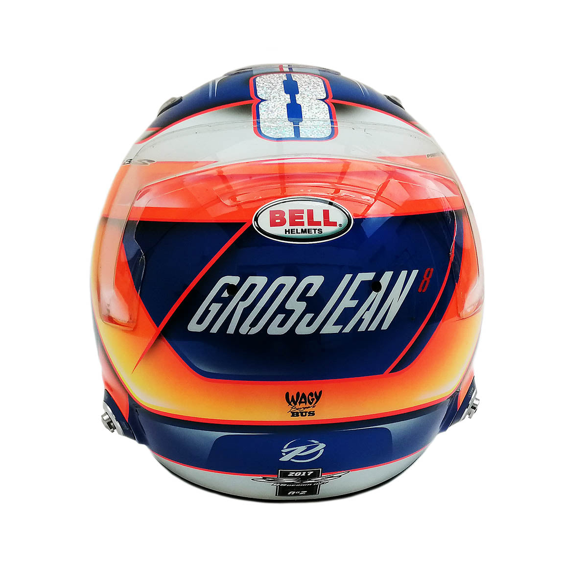 2017 Romain Grosjean Haas Race Used F1 Helmet