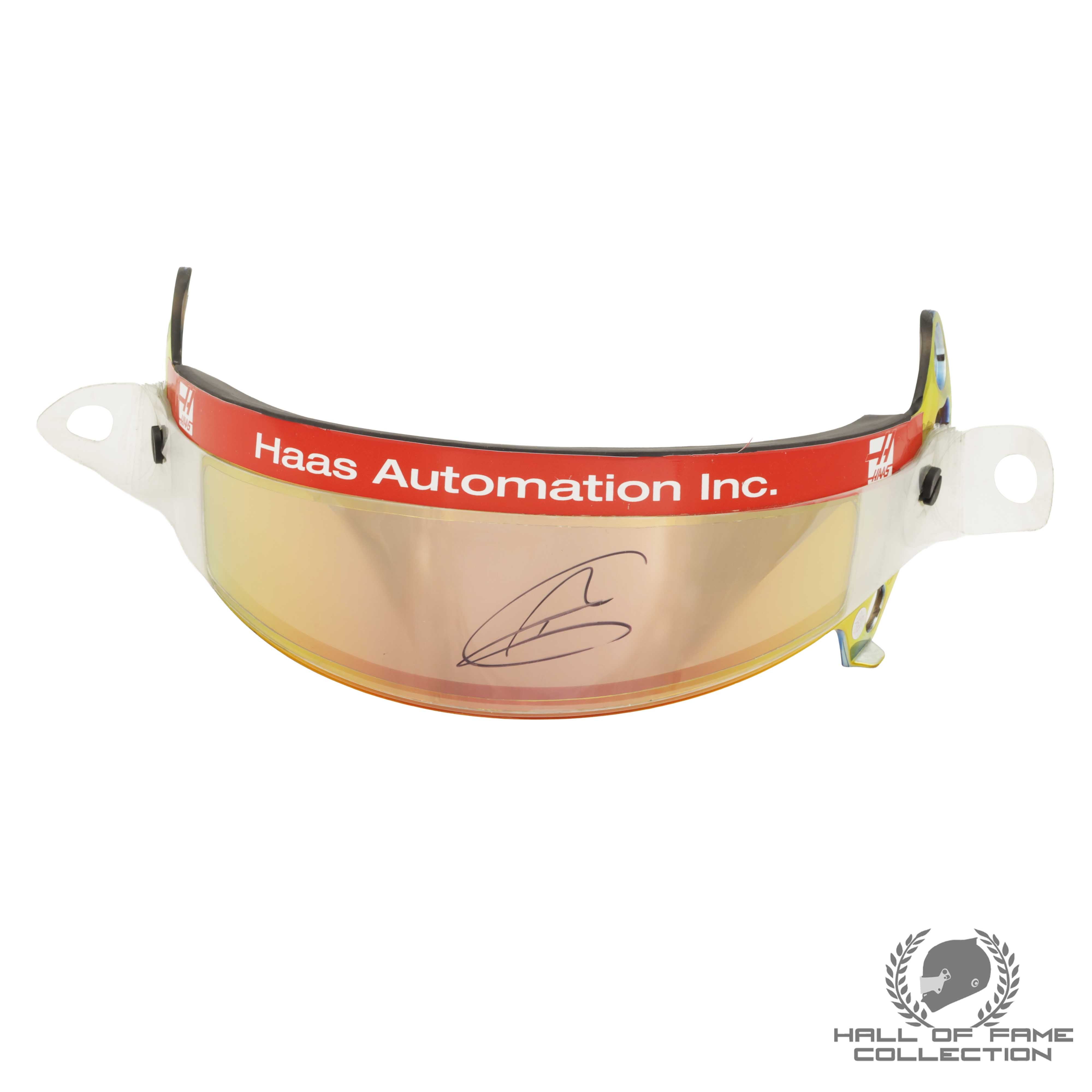 Romain Grosjean Signed Original Haas F1 Visor