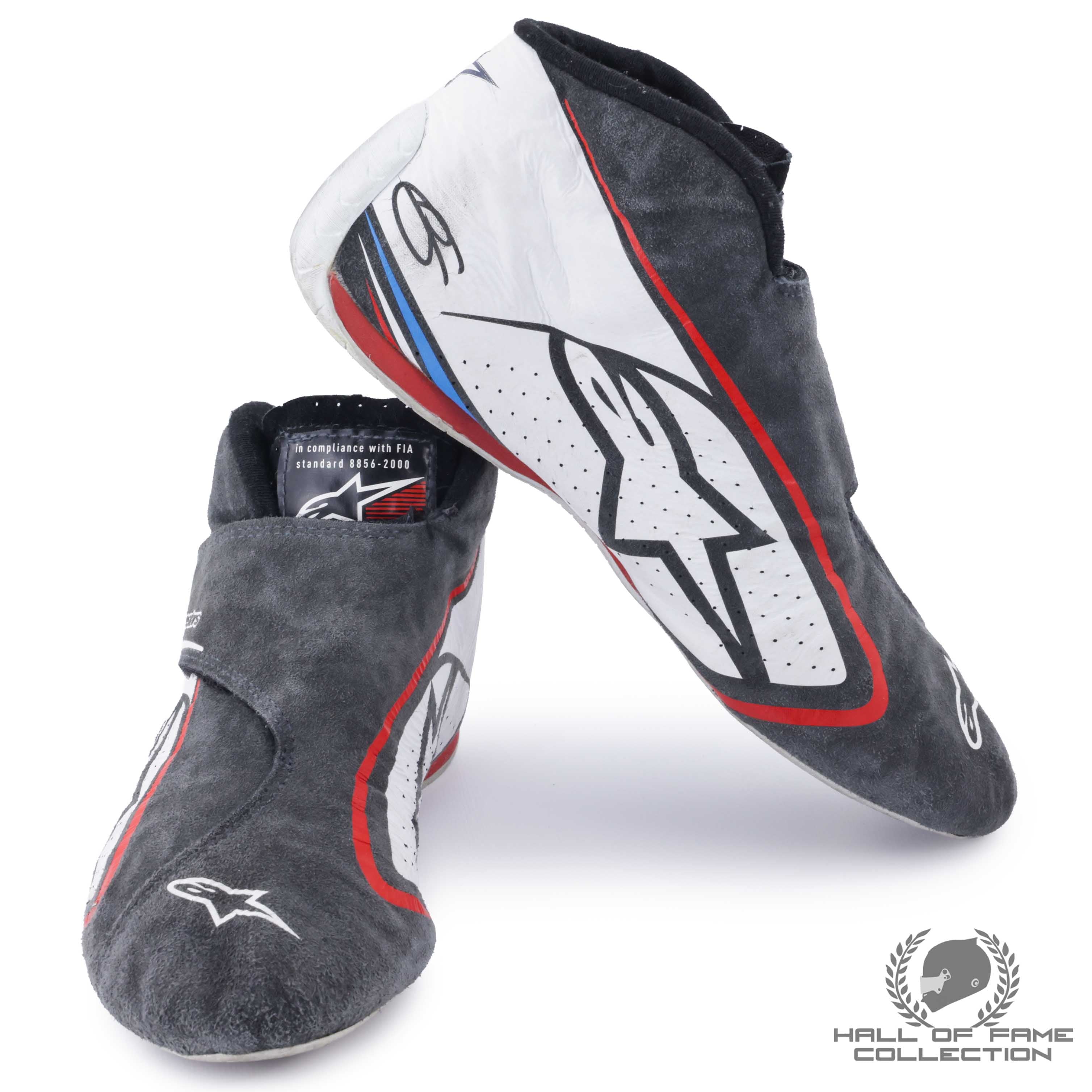 2018 Romain Grosjean Race Used Haas F1 Boots