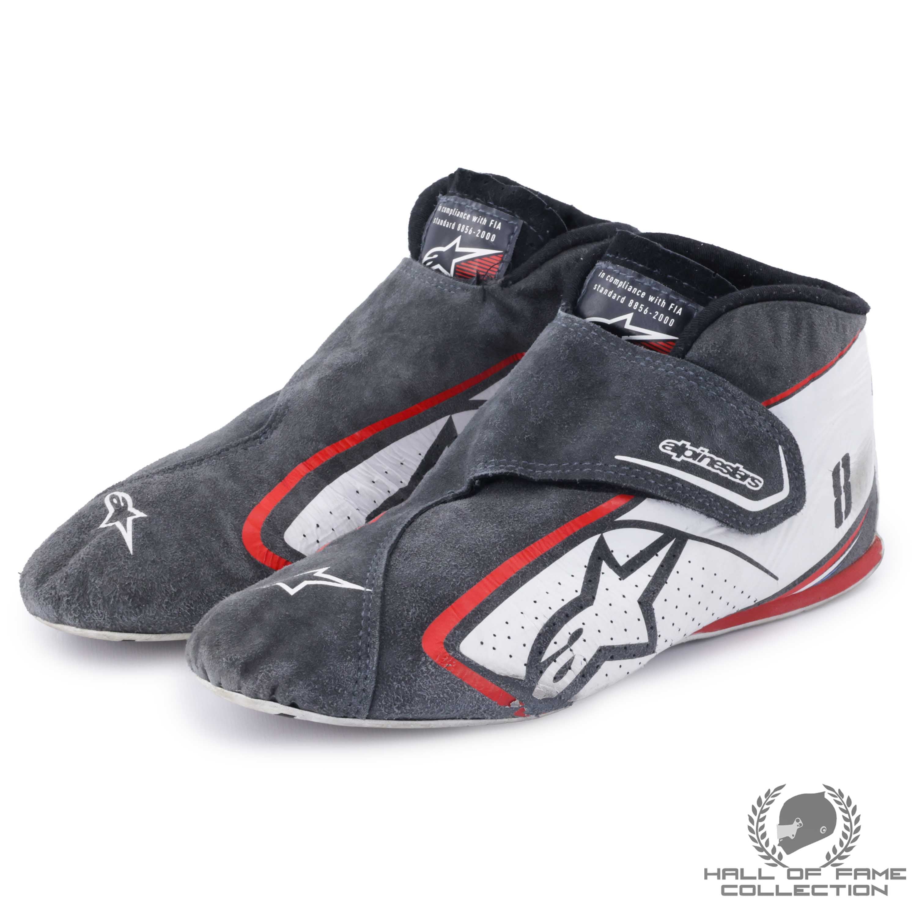 2018 Romain Grosjean Race Used Haas F1 Boots