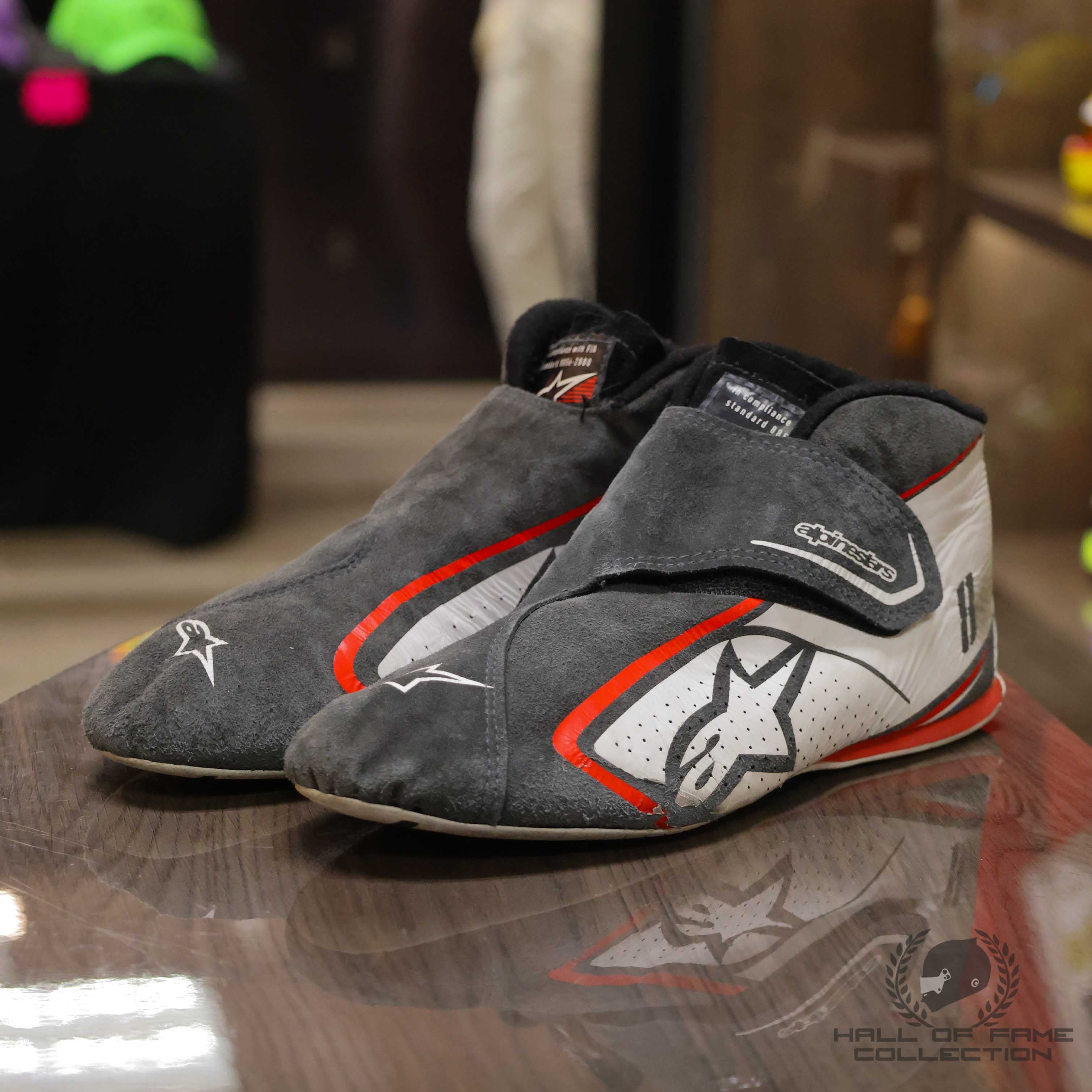 2018 Romain Grosjean Race Used Haas F1 Boots