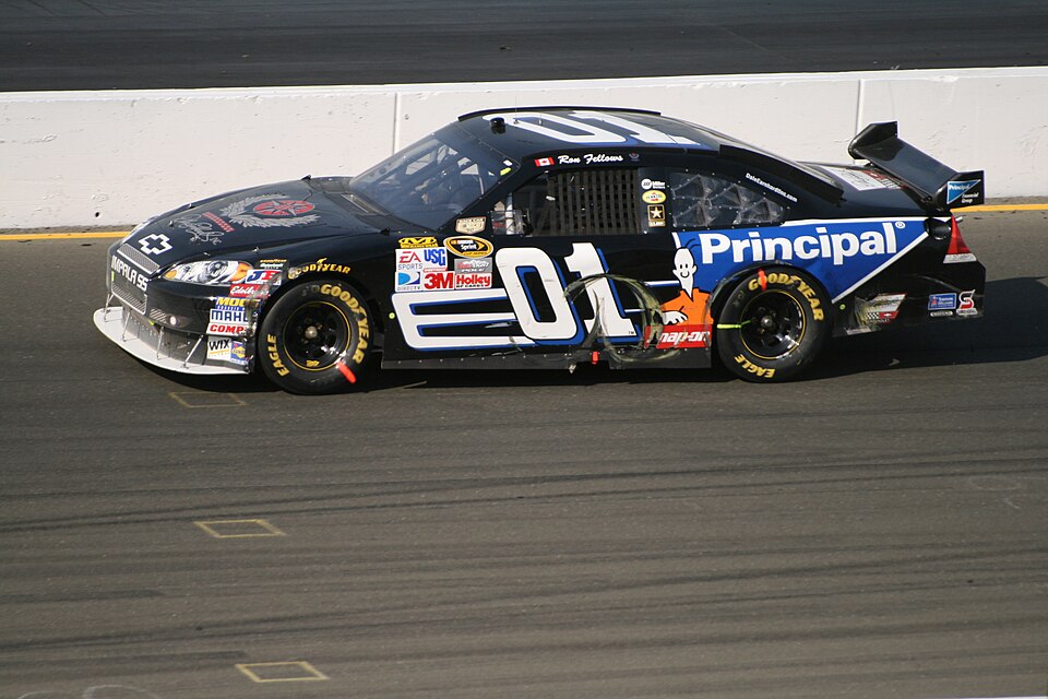 2008 Ron Fellows Signed Sonoma Cup Dale Earnhardt Inc Nascar Helmet