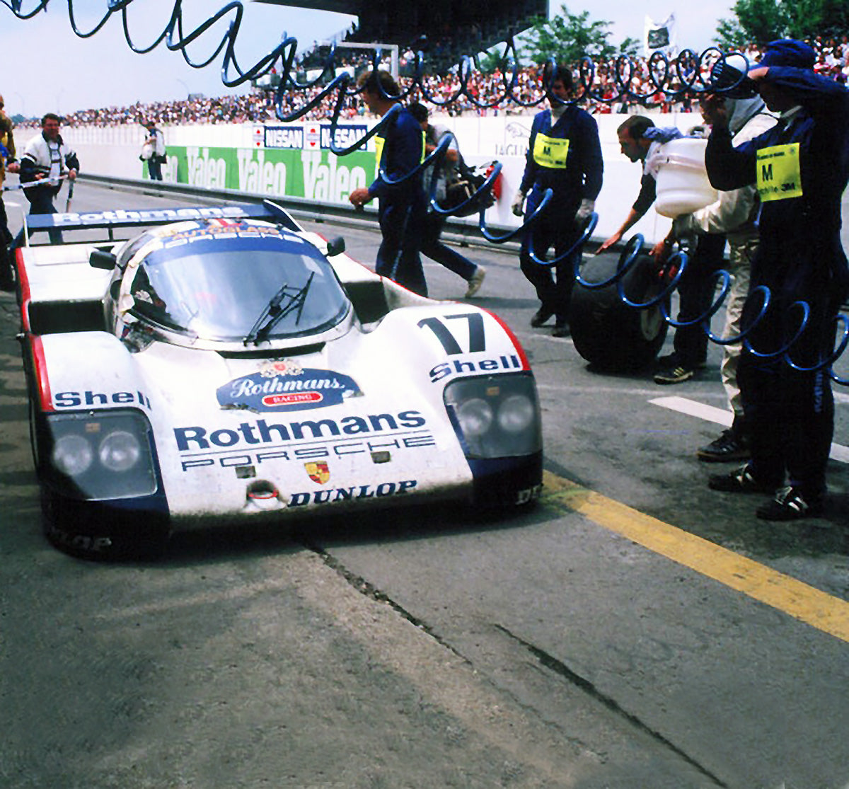 1987 Original Rothmans Porsche 962 Le Mans 24hr Race Winning Pit Crew