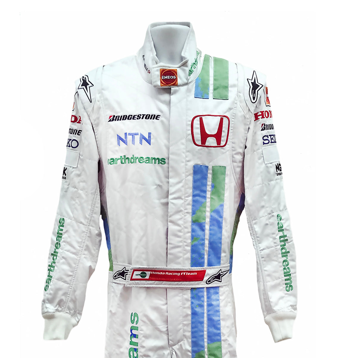 2008 Rubens Barrichello Race Used Honda Racing 'Spanish GP' Suit