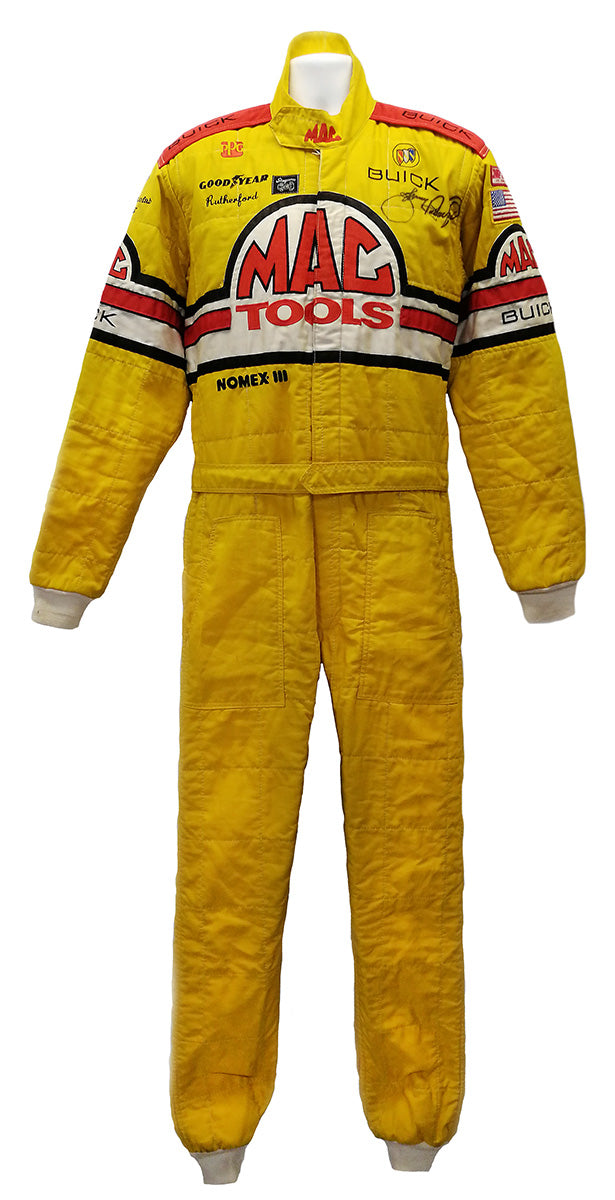 1988 Johnny Rutherford Signed Indy 500 King Racing Race Worn Suit