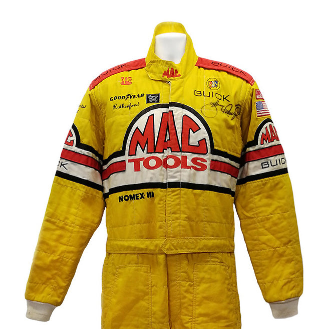 Joey Rutherford Racing 1988 Johnny Rutherford Signed Indy 500 King Racing Race Worn Suit