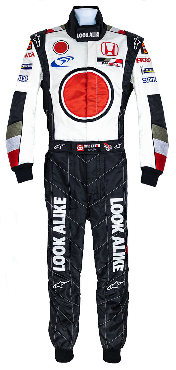 2005 Takuma Sato Lucky Strike Honda British American Racing Race Used Suit