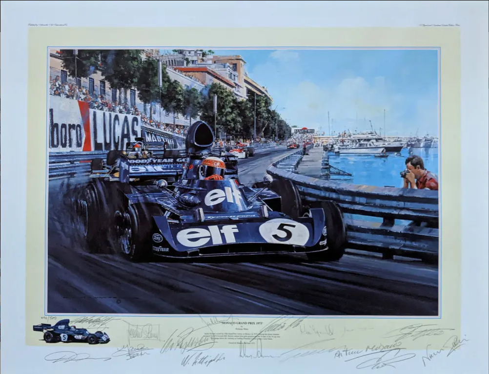 Monaco Grand Prix 1973 Available with 14 Autogaphs