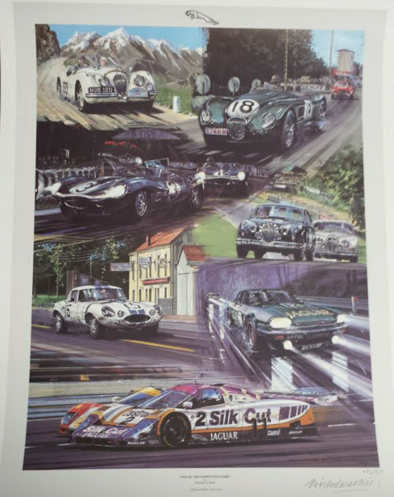 "Jaguar-The Competition Years" Signed by Sir Stirling Moss